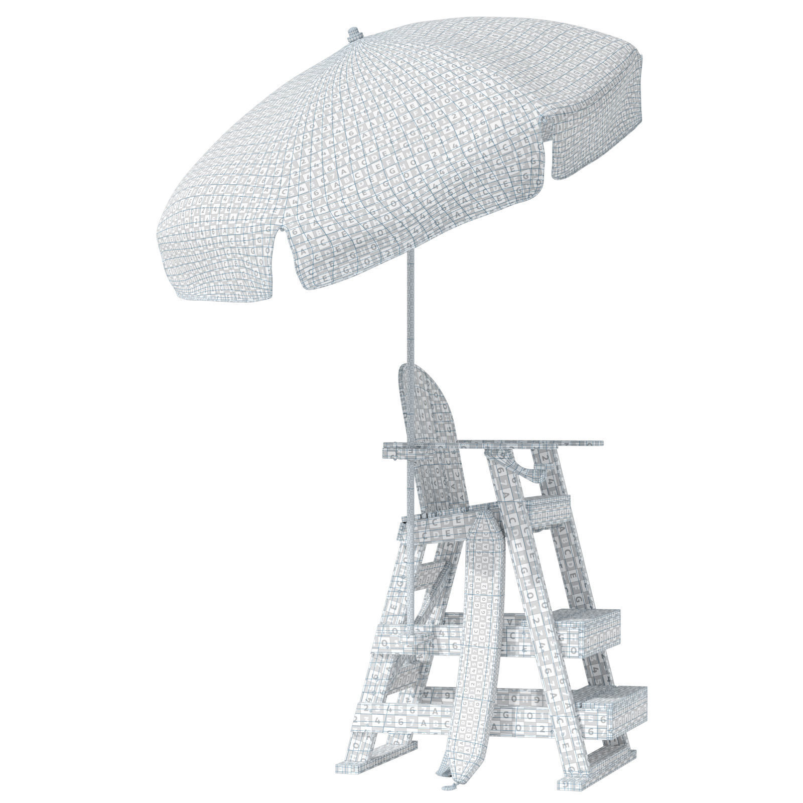 Tailwind Furniture lifeguard chair 3D model_17