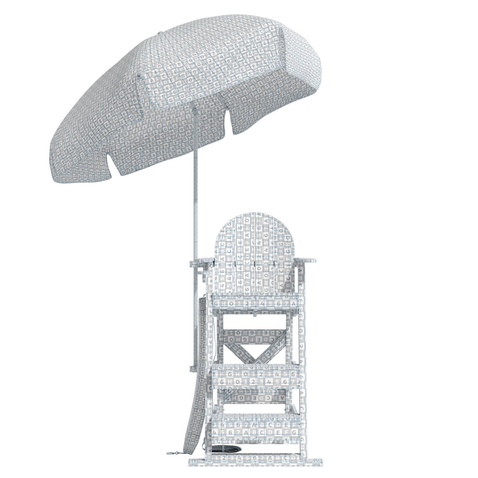 Tailwind Furniture lifeguard chair 3D model_18