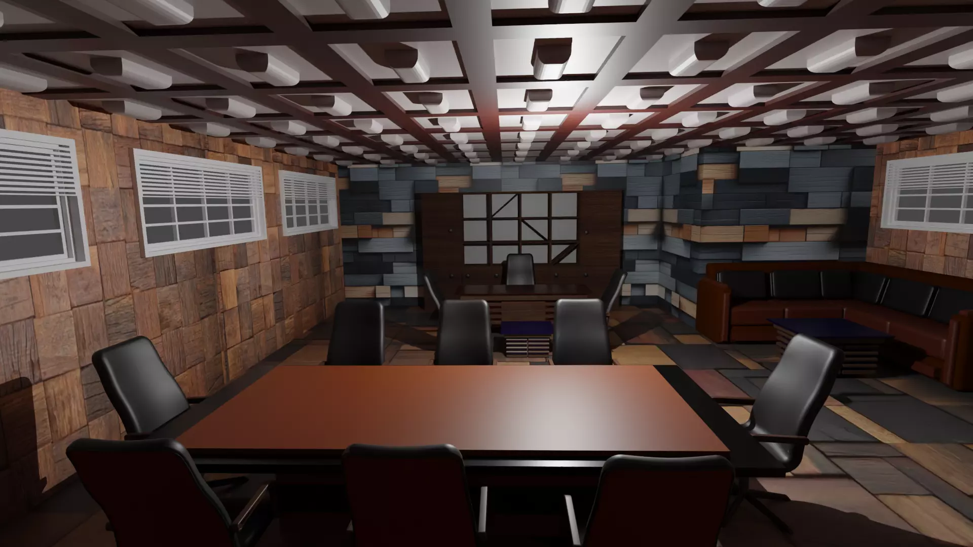 Boss Office Low-poly 3D model