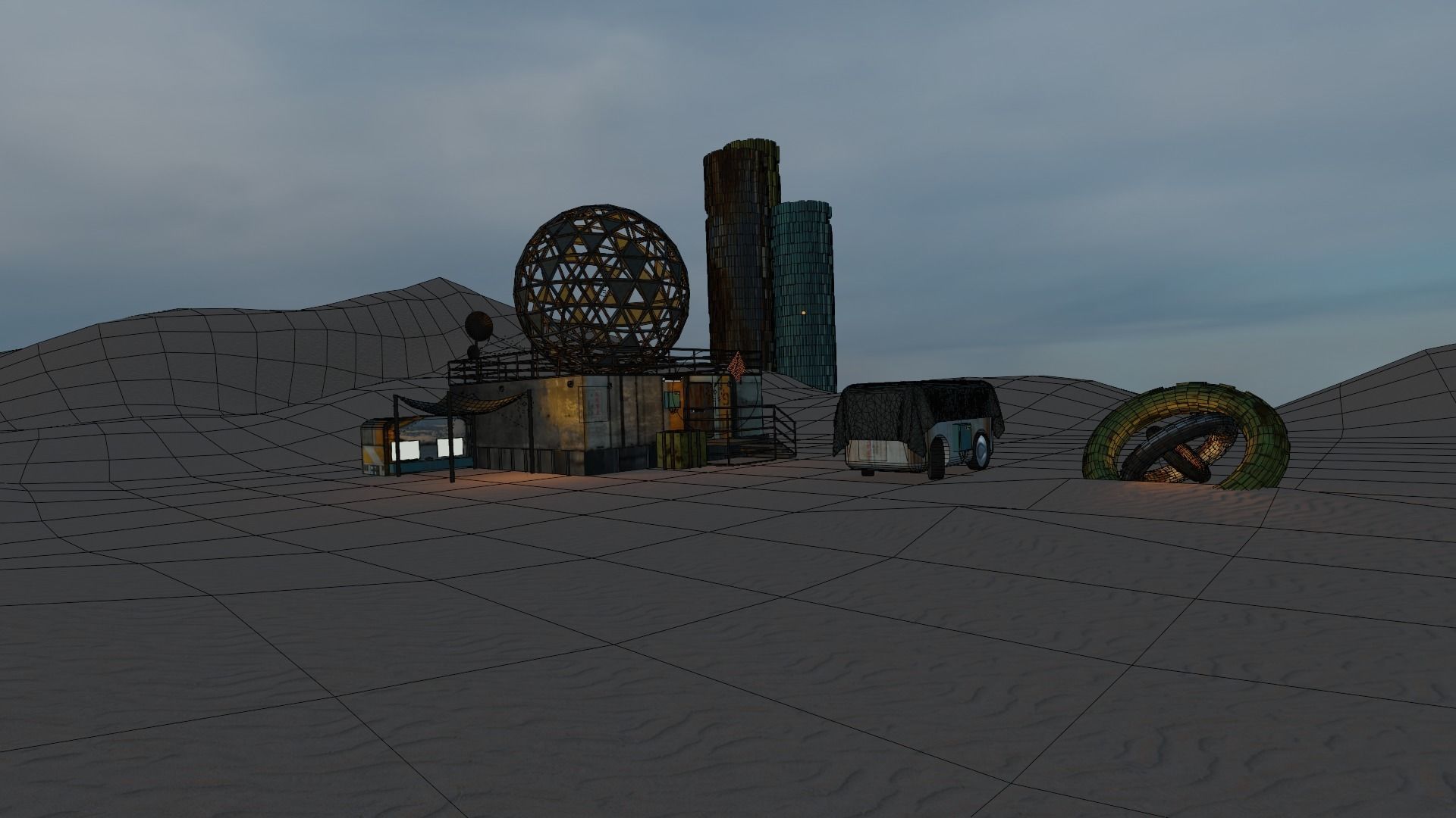 Apocalyptic Base 3D model_5