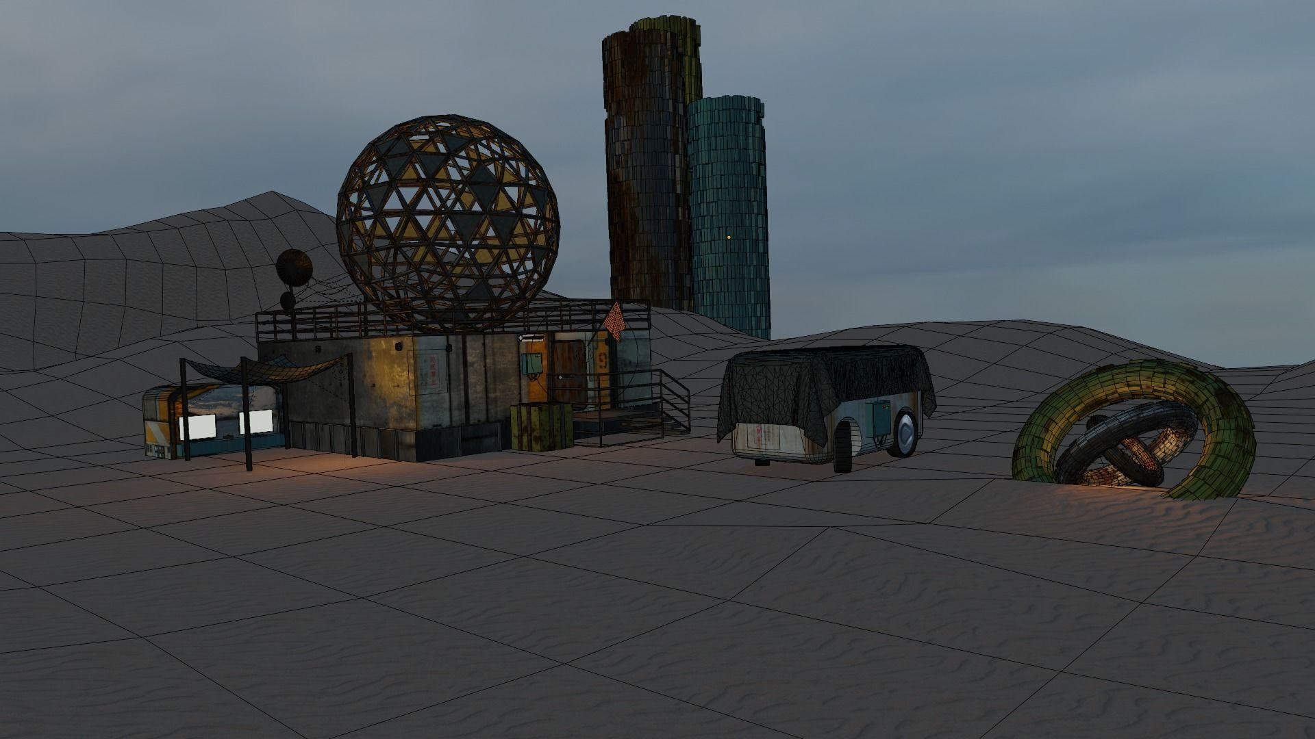 Apocalyptic Base 3D model_6