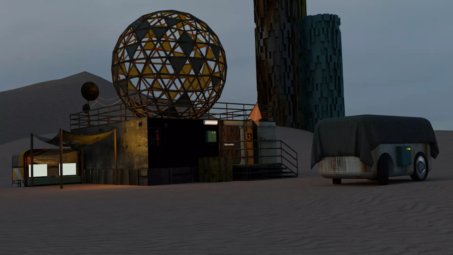 Apocalyptic Base 3D model_0