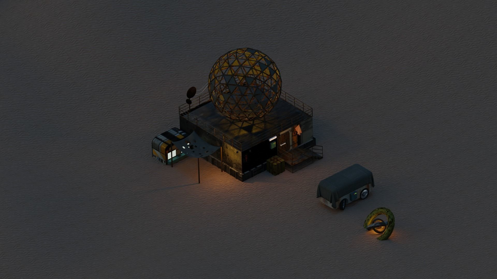 Apocalyptic Base 3D model_2