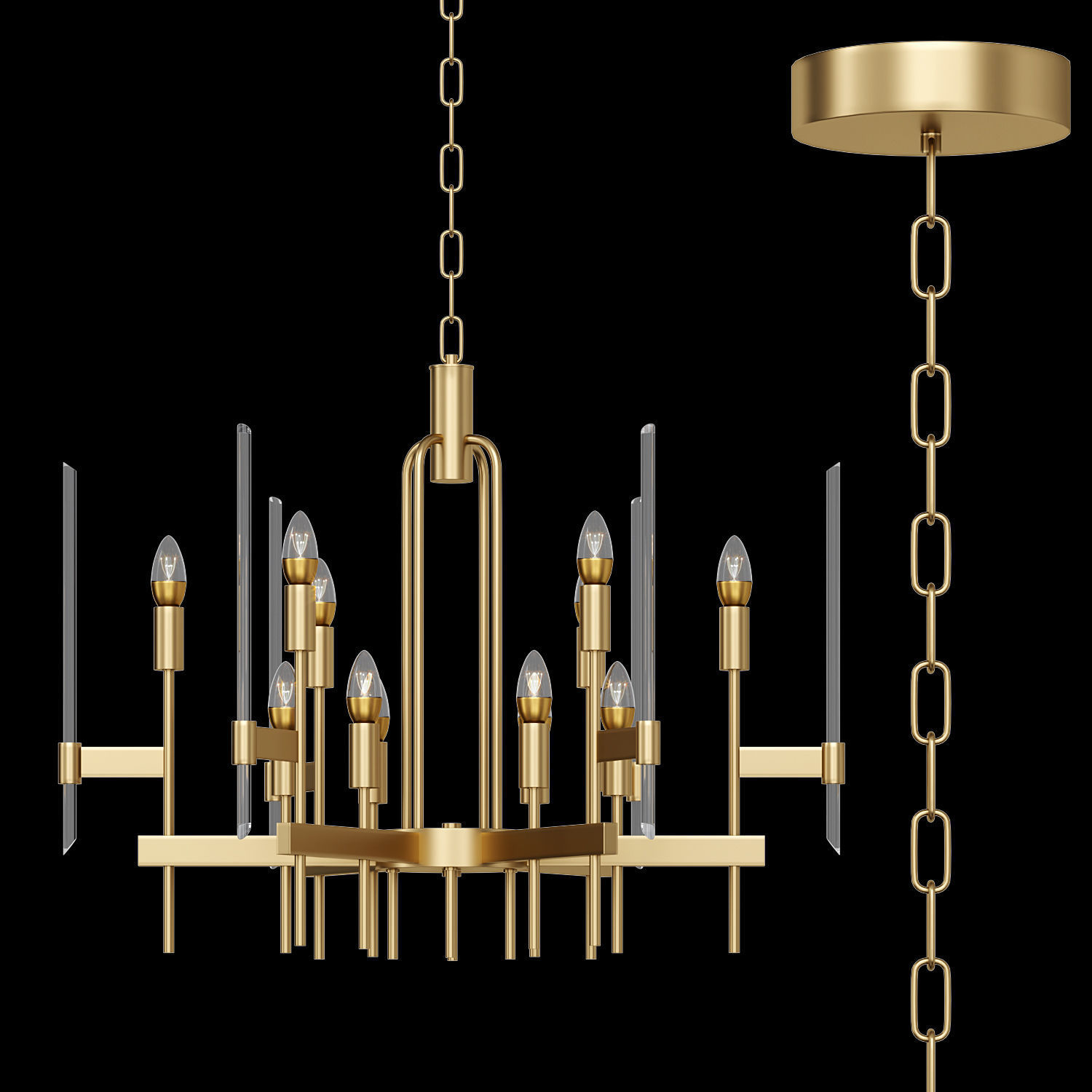 Bari Light Chandelier 3D model_1
