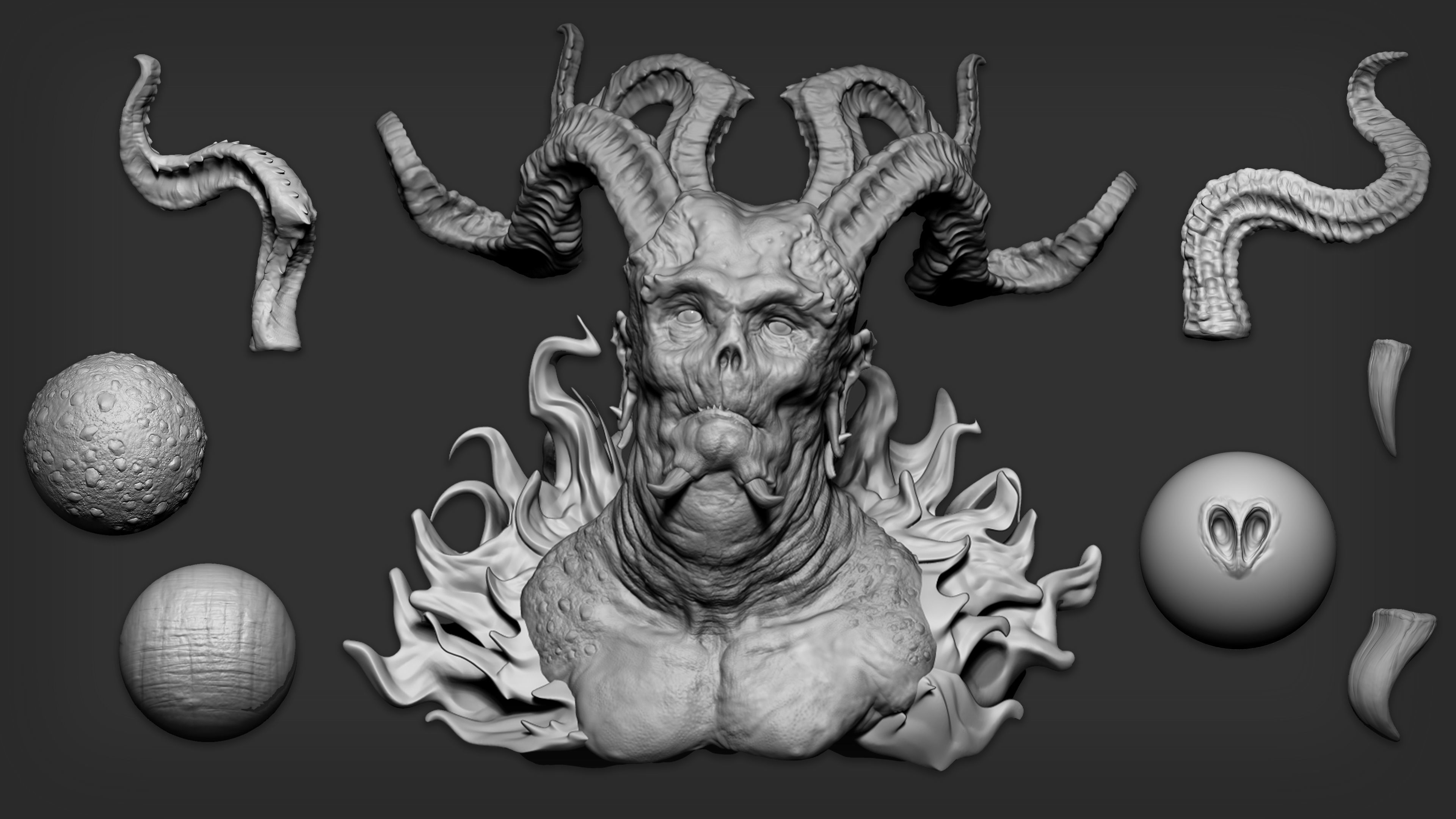 Zbrush Blender Creature Maker 390 Brushes Bundle 20 OFF Texture_6