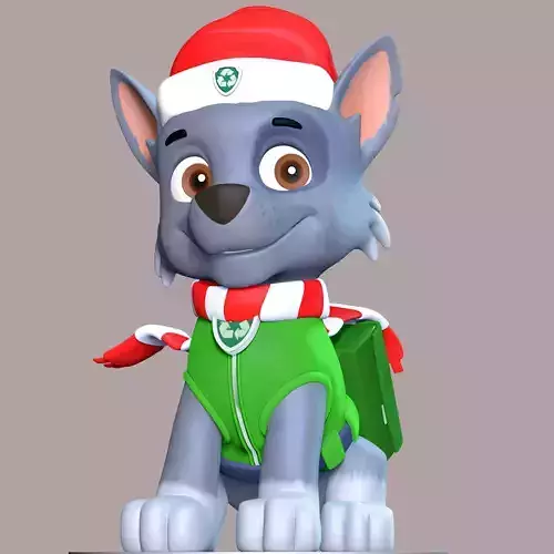 Rocky Christmas - Paw Patrol 3D print model