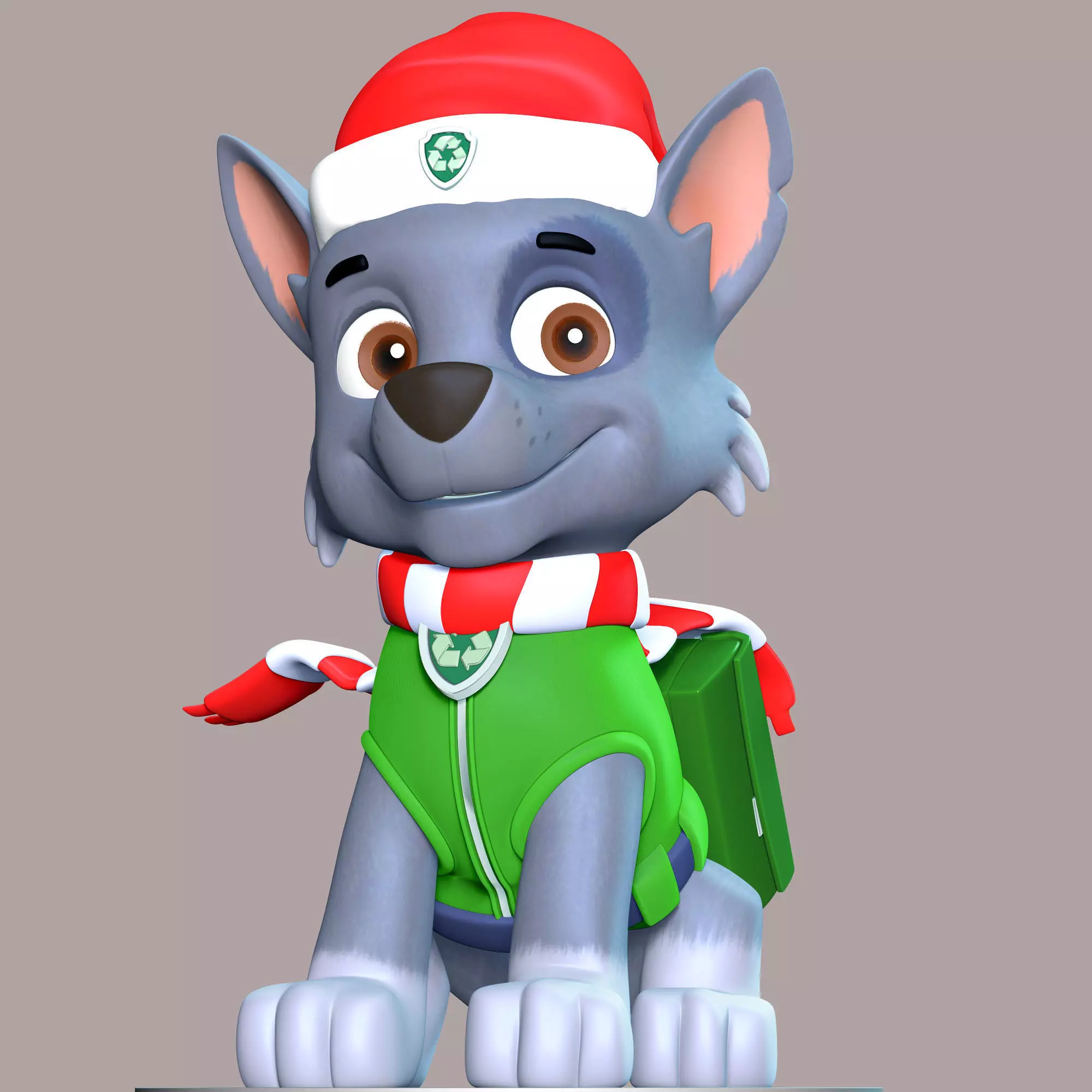 Rocky Christmas - Paw Patrol 3D print model_0
