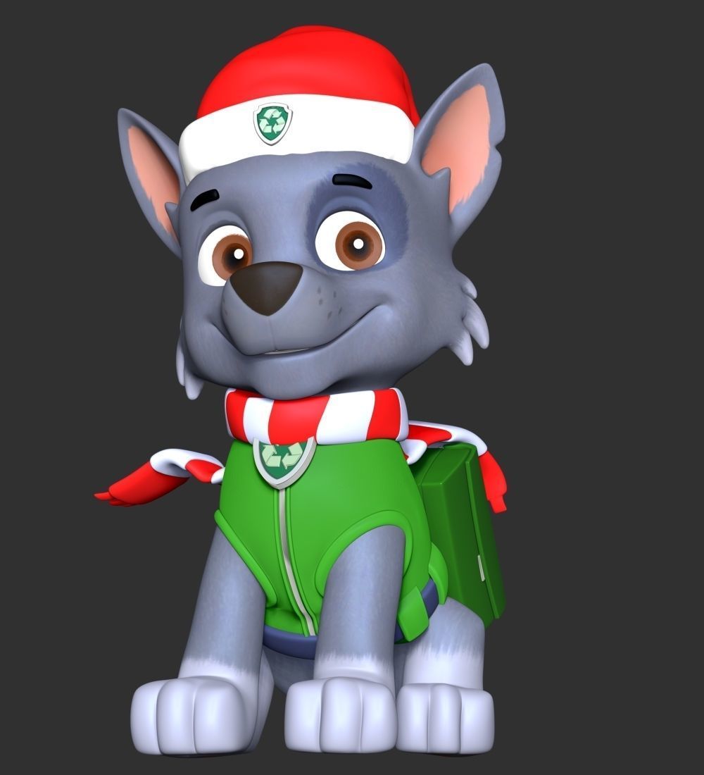 Rocky Christmas - Paw Patrol 3D print model_2