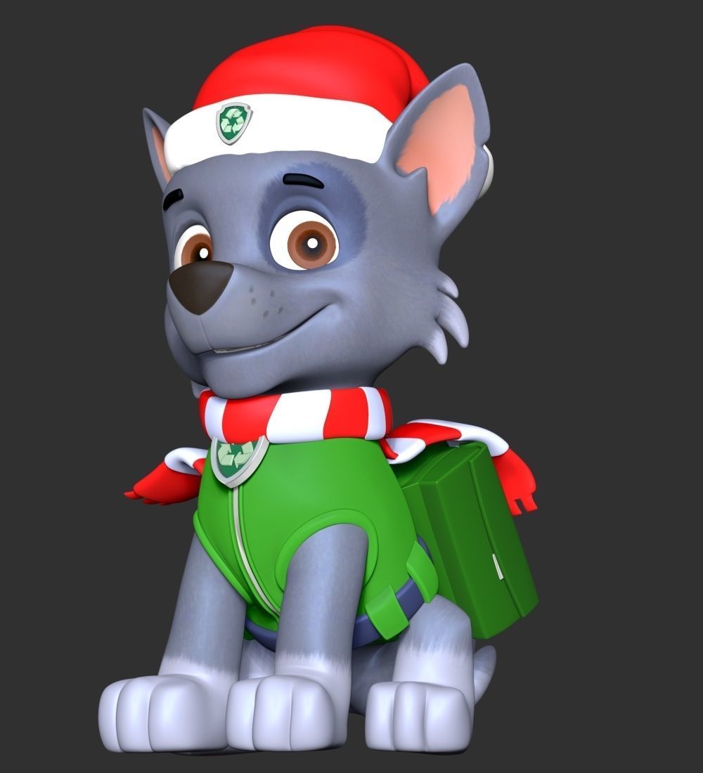 Rocky Christmas - Paw Patrol 3D print model_3