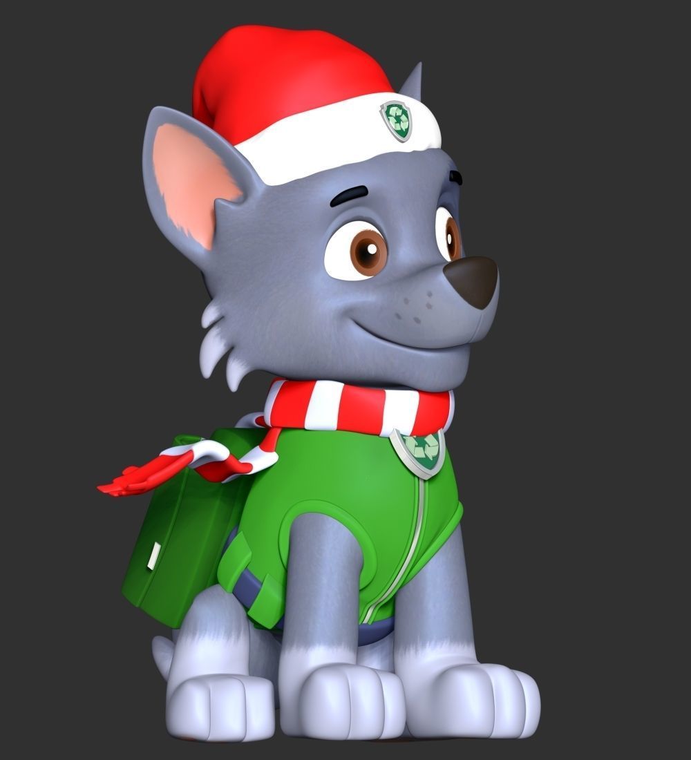 Rocky Christmas - Paw Patrol 3D print model_5