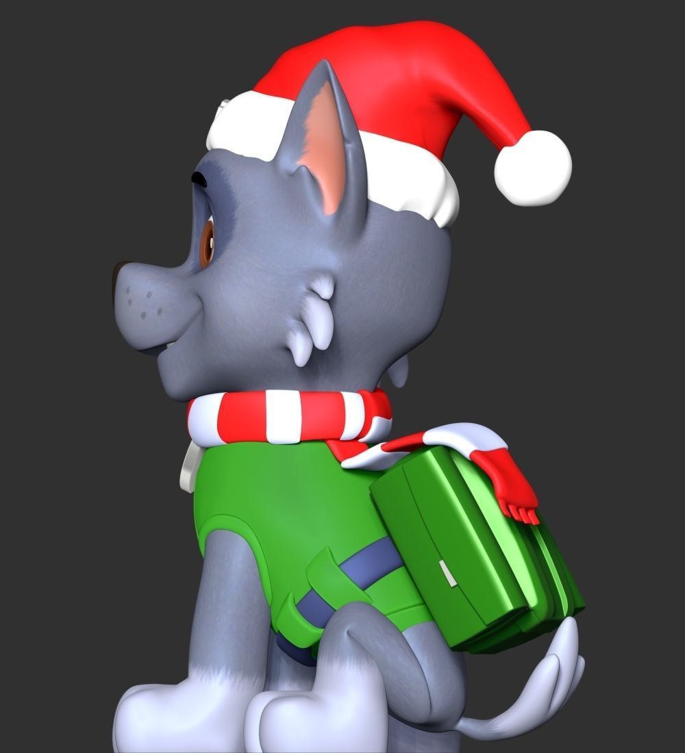 Rocky Christmas - Paw Patrol 3D print model_7