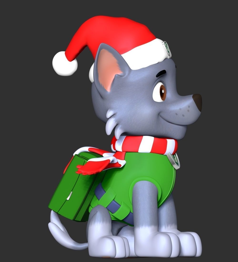 Rocky Christmas - Paw Patrol 3D print model_8