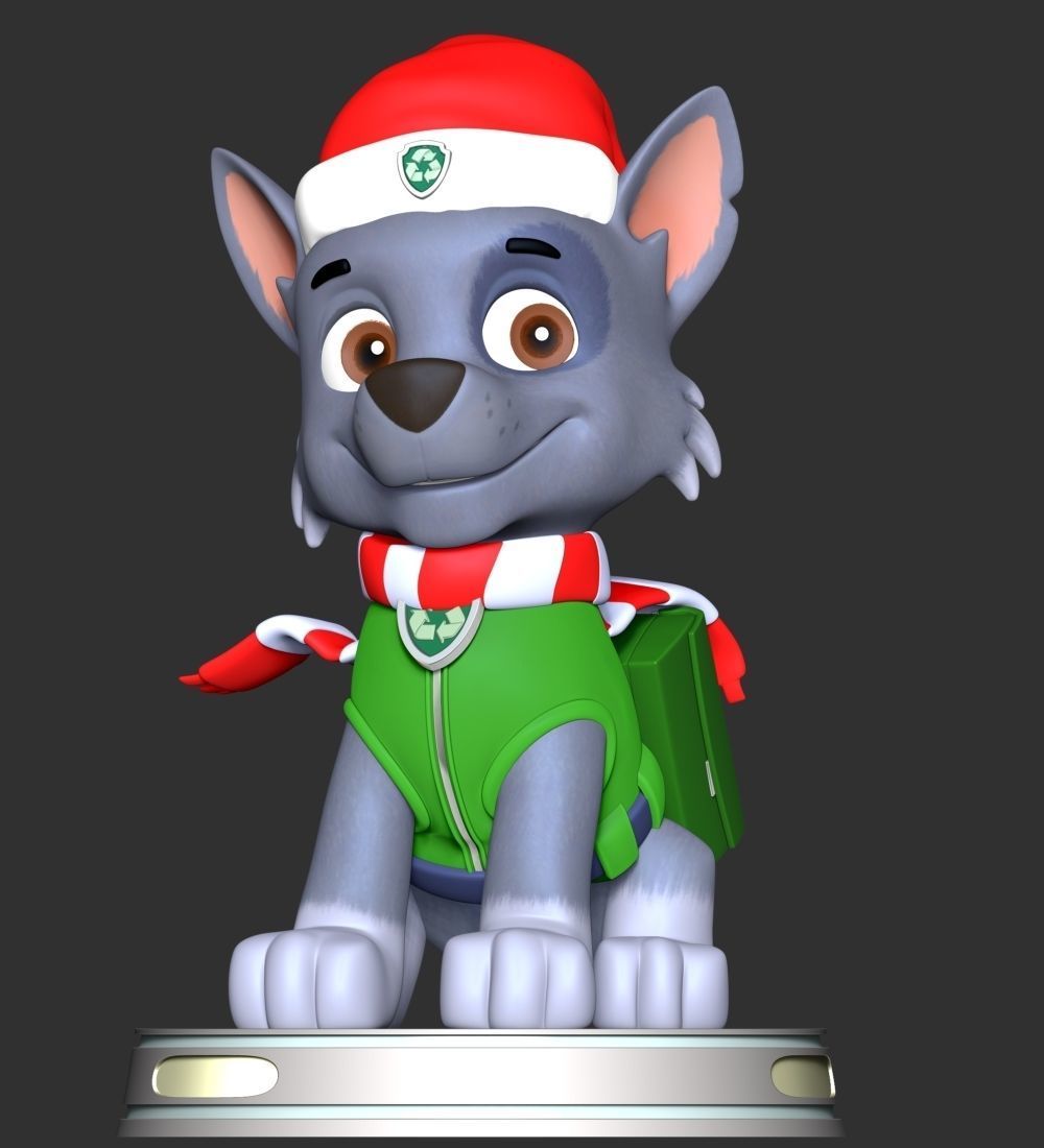 Rocky Christmas - Paw Patrol 3D print model_1