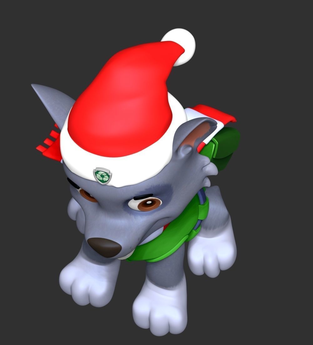 Rocky Christmas - Paw Patrol 3D print model_6