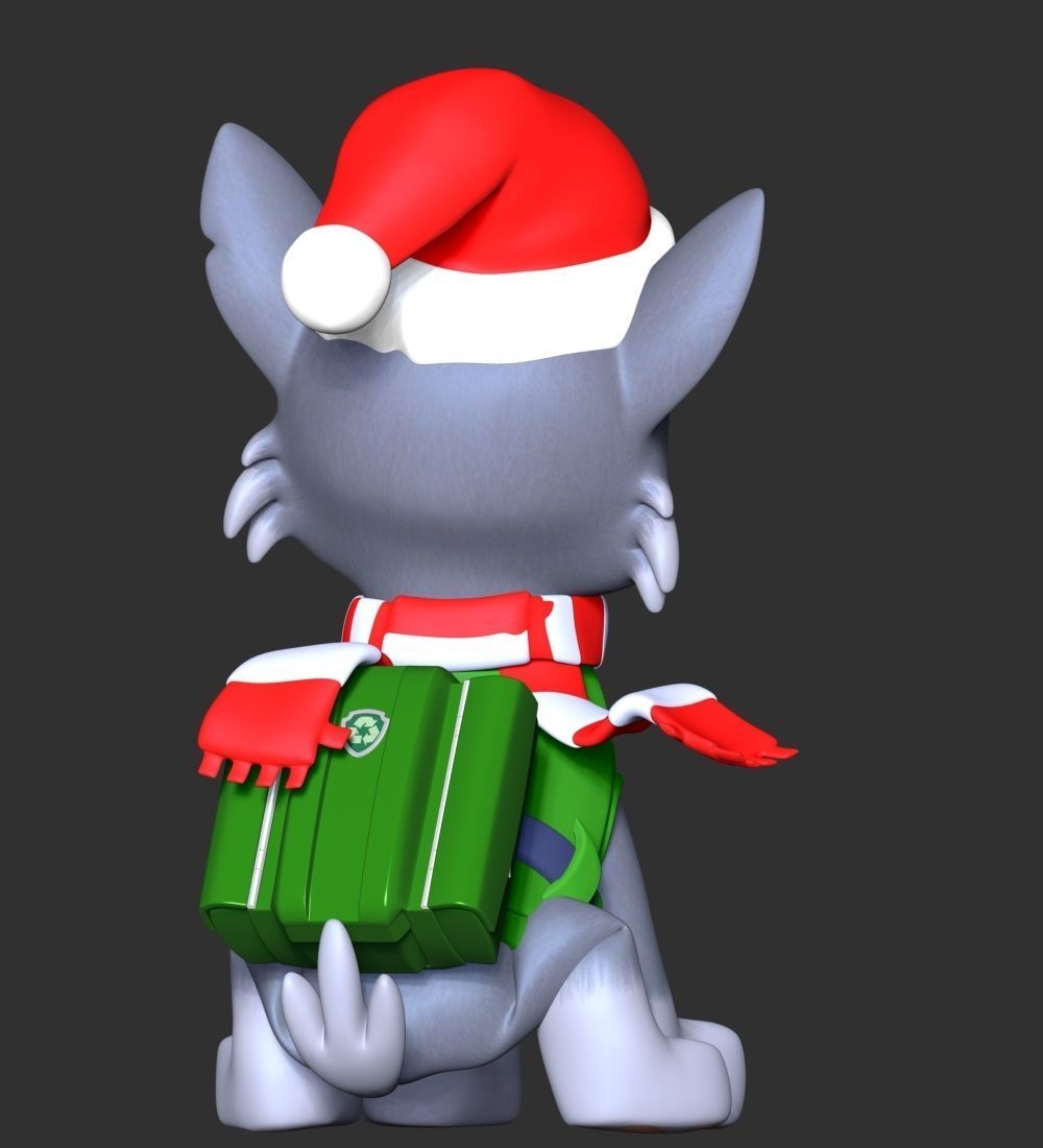 Rocky Christmas - Paw Patrol 3D print model_9