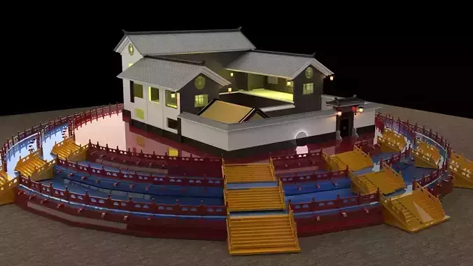 Chinese ancient courtyard  house  