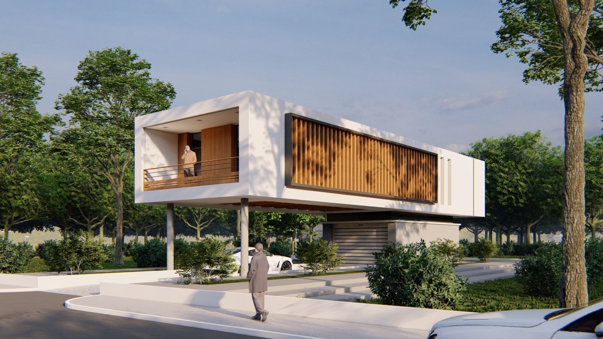 MODERN SMALL HOUSE 3D model_1