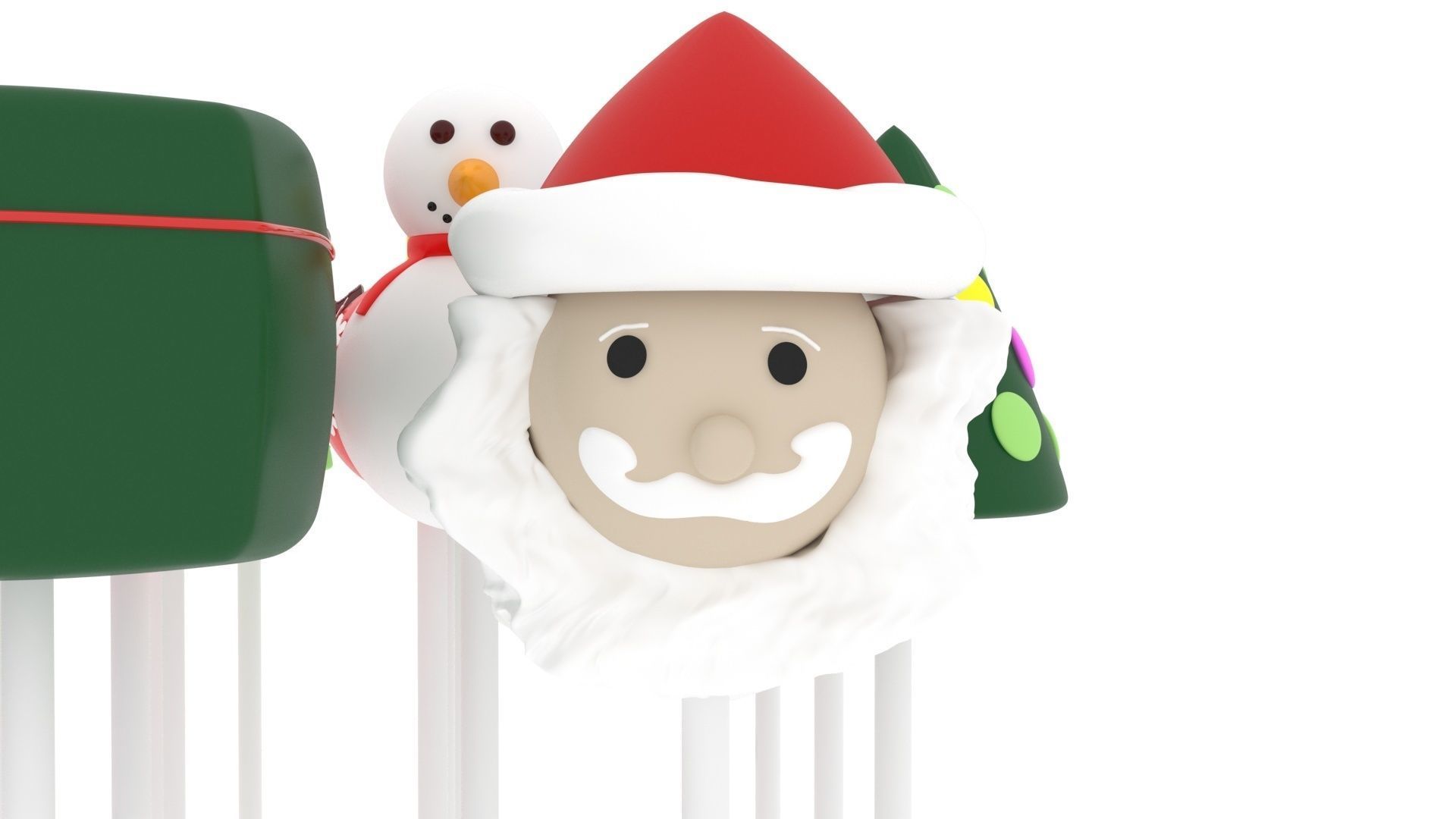 Christmas Cake Pops Set 3D model_5