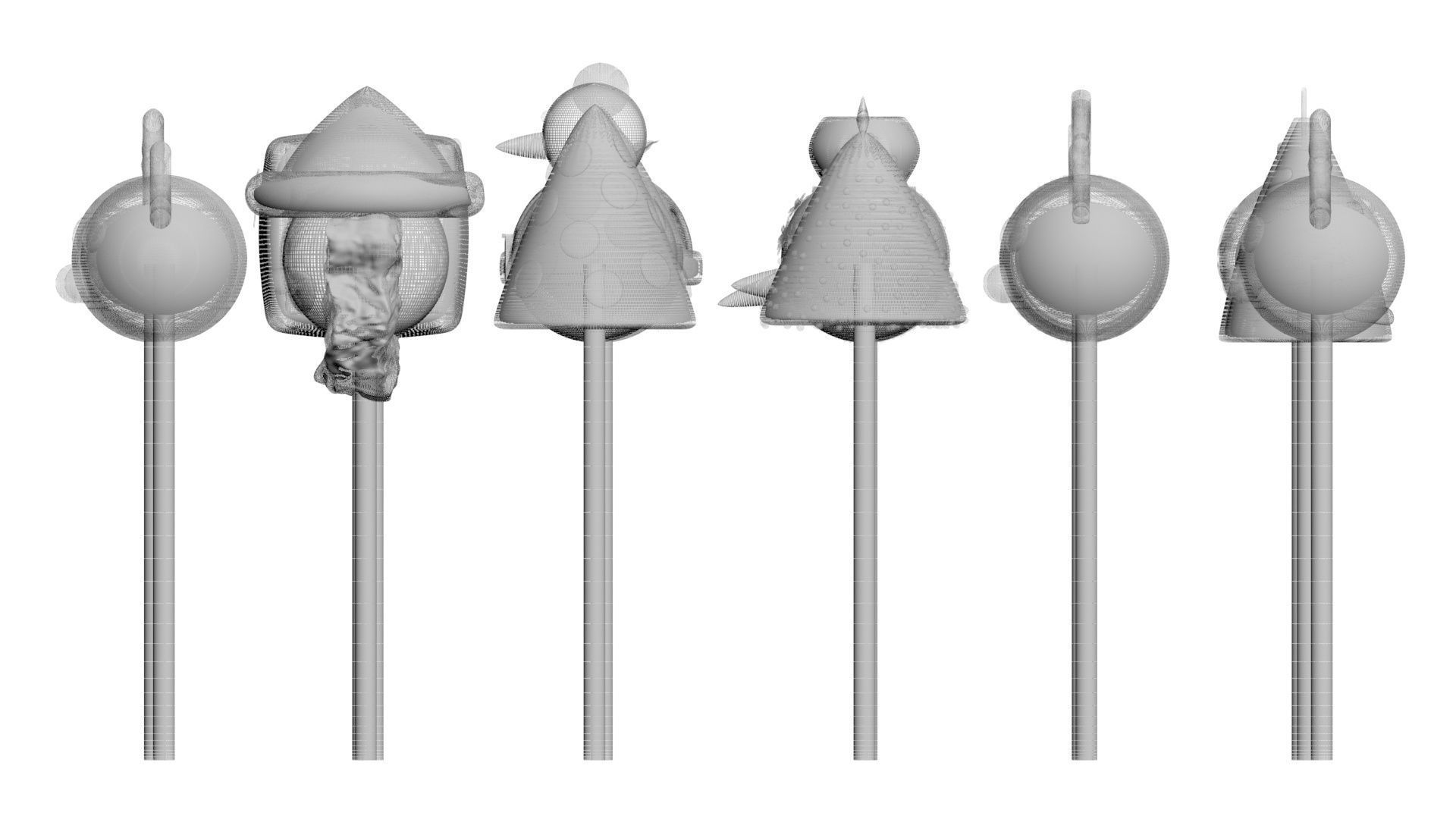 Christmas Cake Pops Set 3D model_41