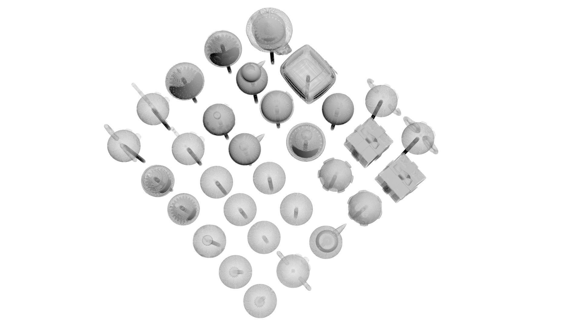 Christmas Cake Pops Set 3D model_34