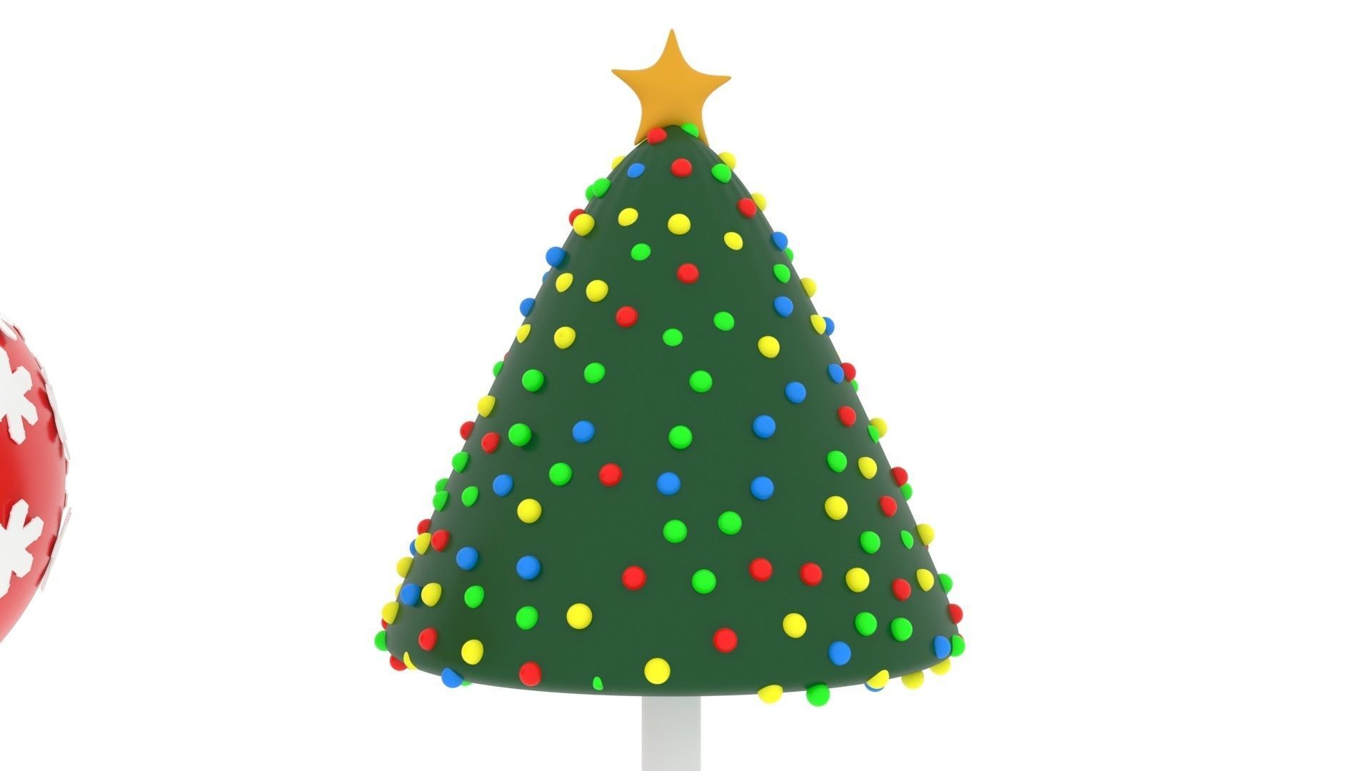 Christmas Cake Pops Set 3D model_12