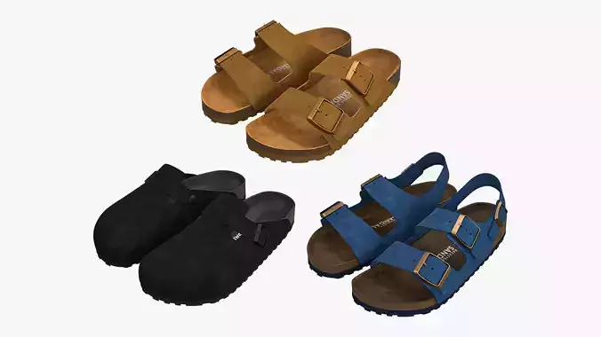 Suede Sandals Collection 