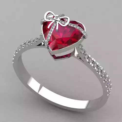 Heart gift ring2 3D print model