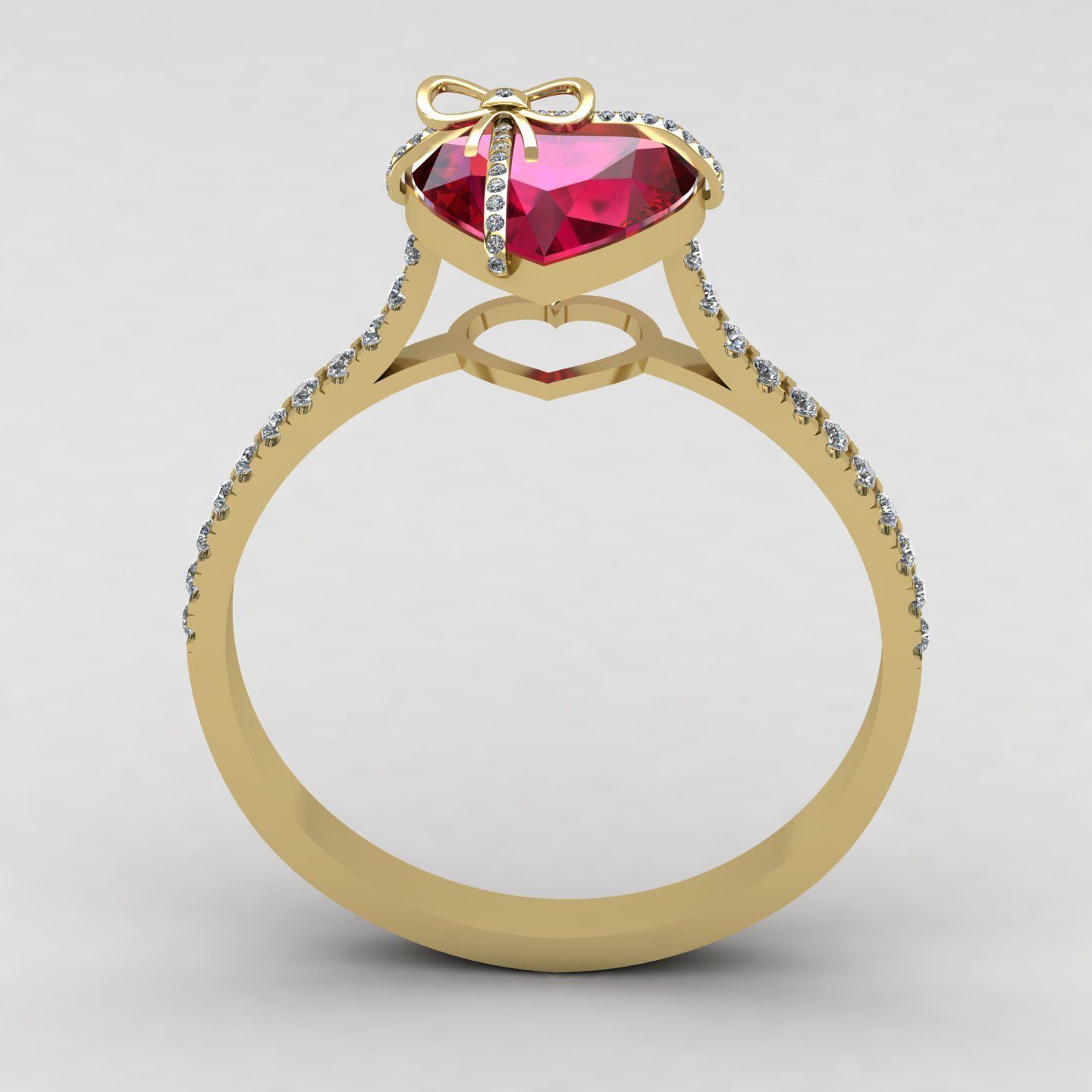 Heart gift ring2 3D print model_11