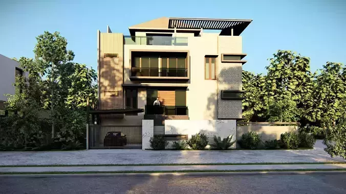 MODERN HOUSE 3D model