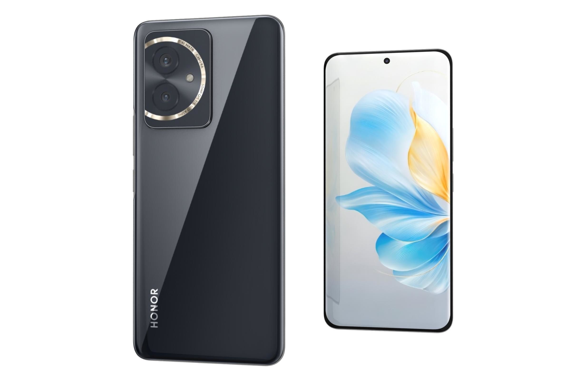 Honor 100 Black 3D model_4