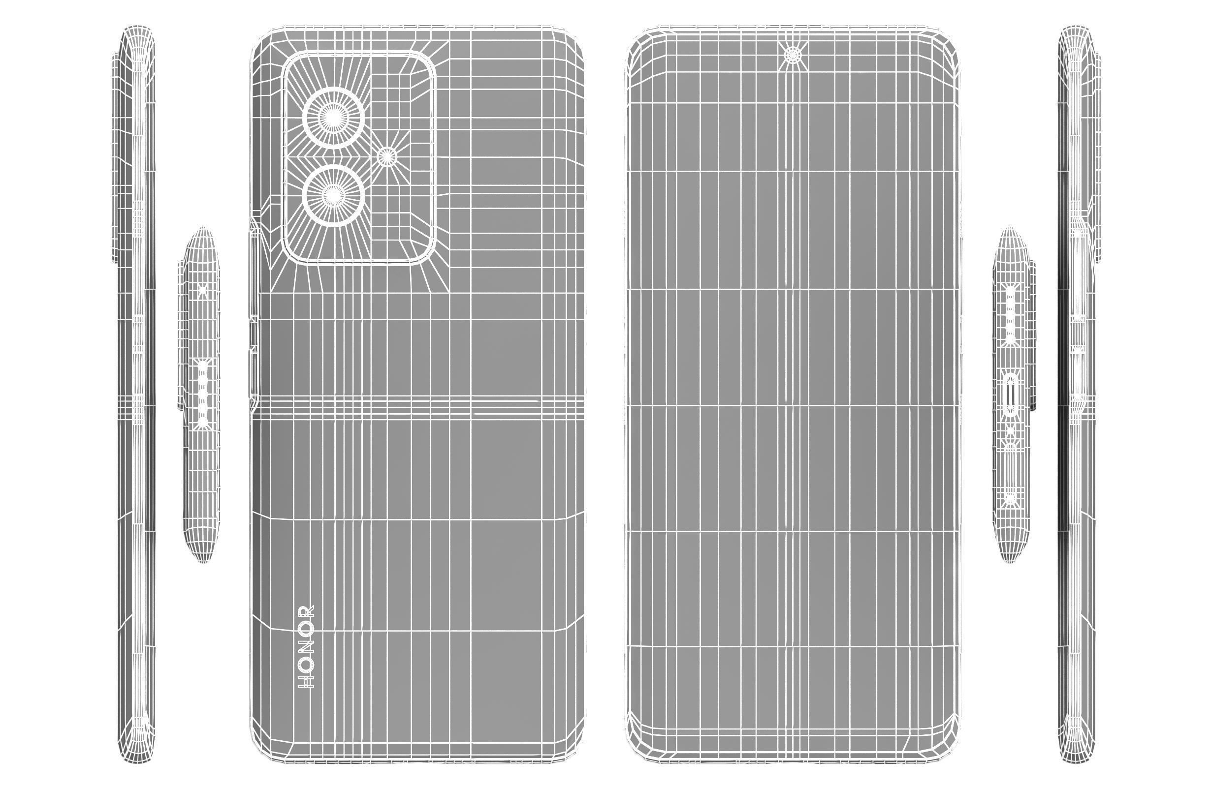 Honor 100 Black 3D model_16