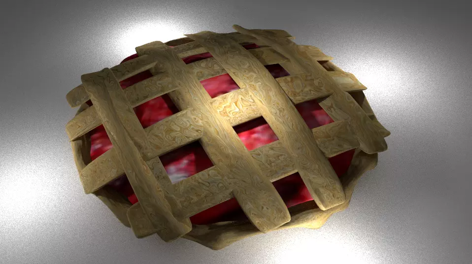 Strawberry Pie Free 3D model