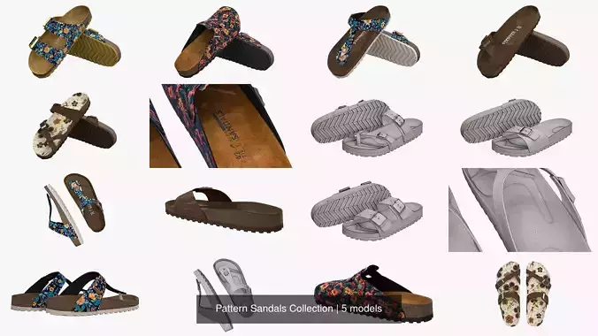 Pattern Sandals Collection