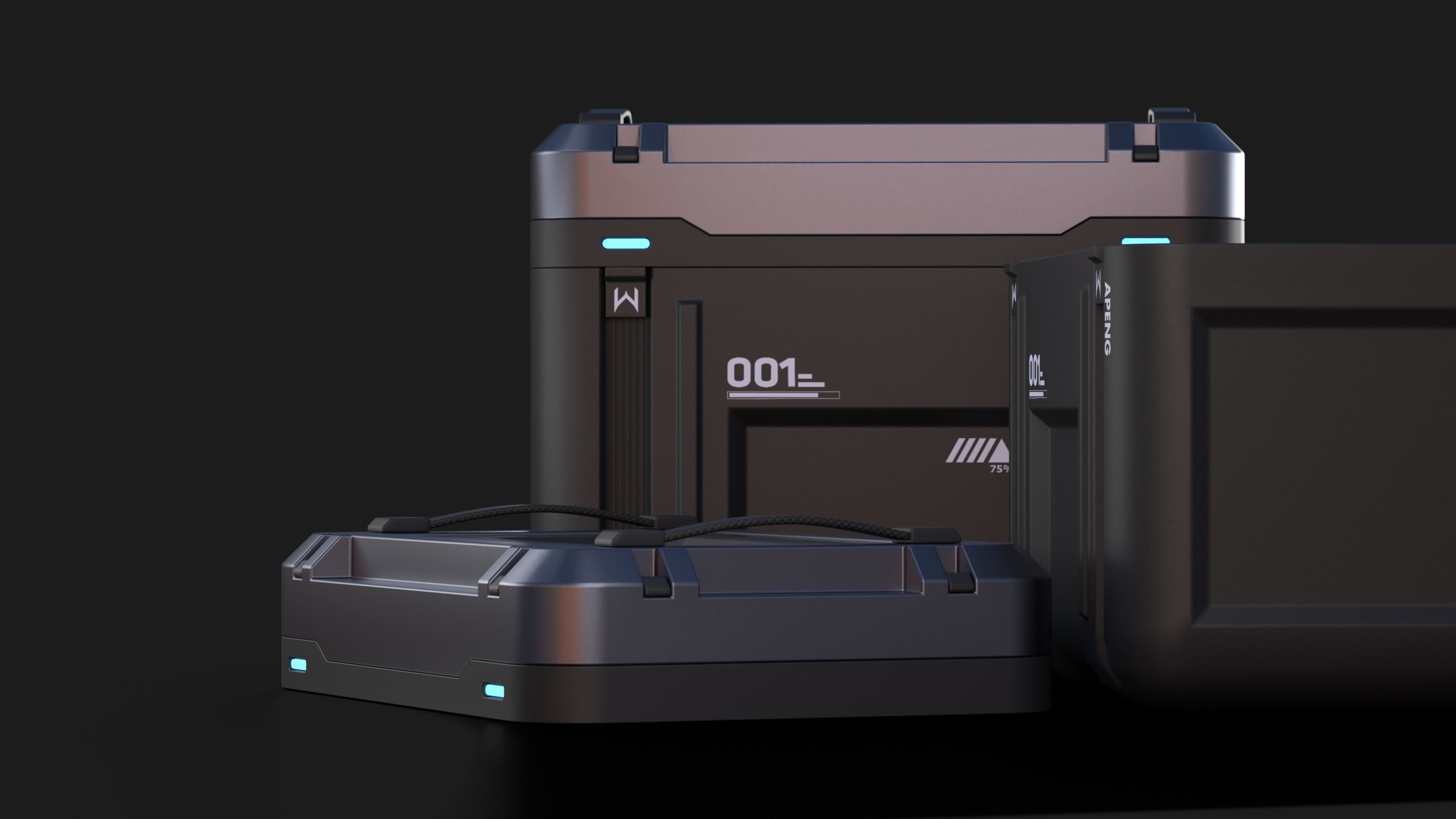 Technology box 3D model_4