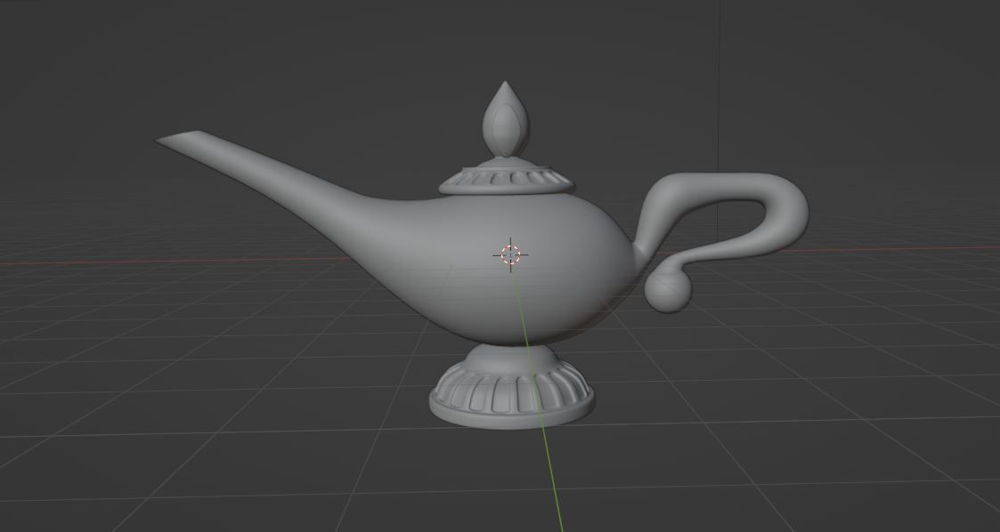 Lamp Magic Genie 3D model_6