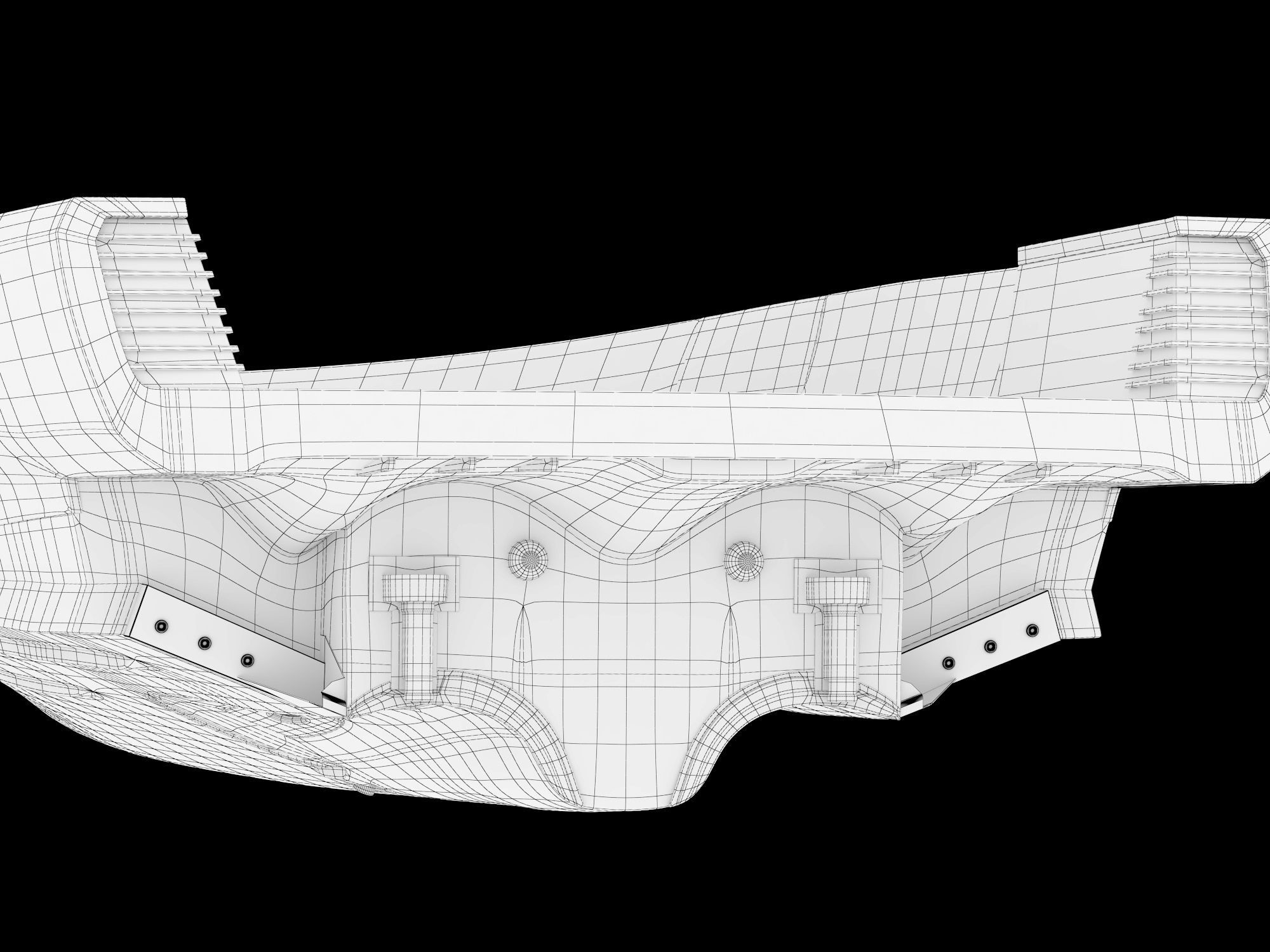 Yacht hull highpoly 3D model_12