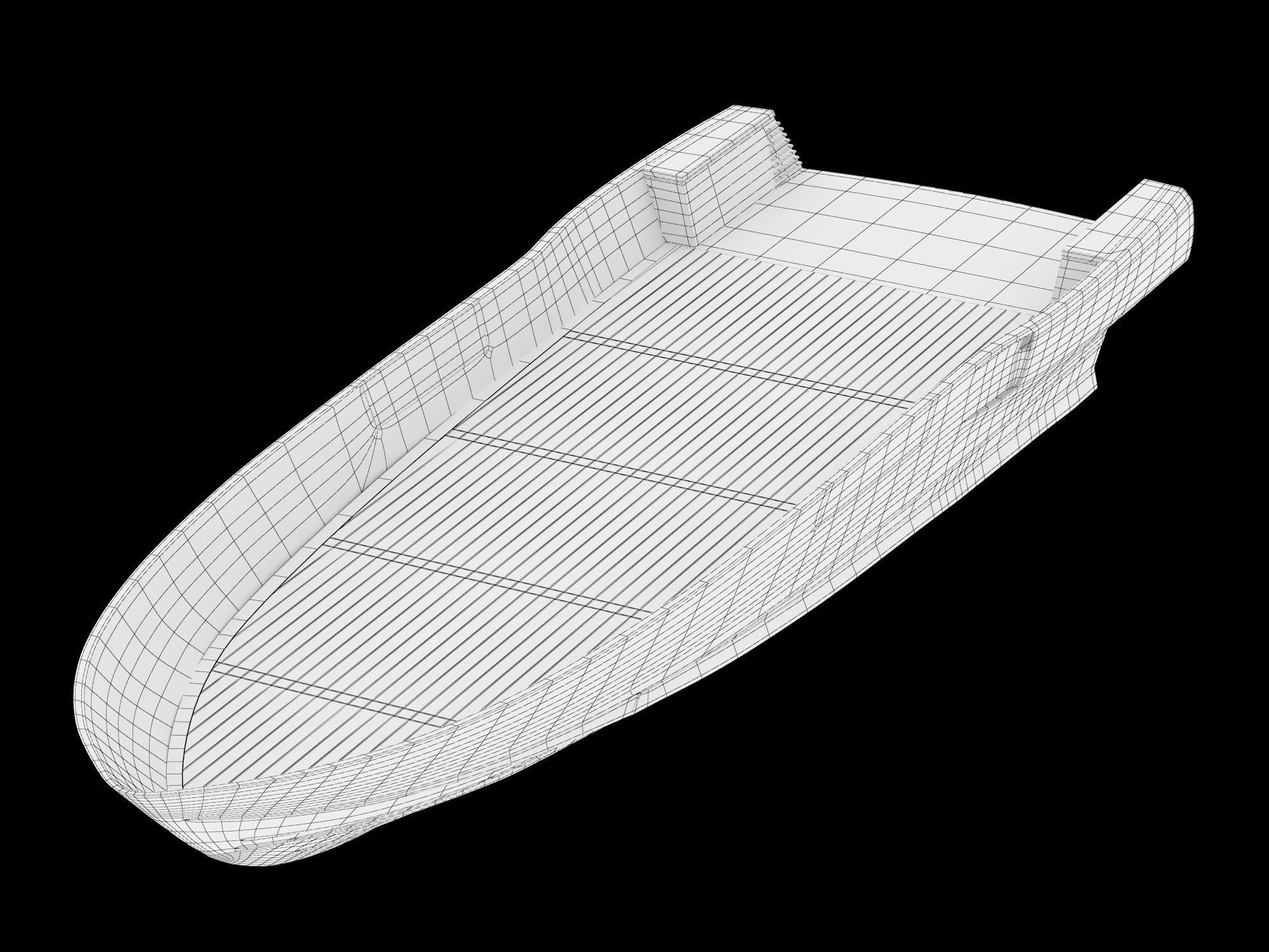 Yacht hull highpoly 3D model_10