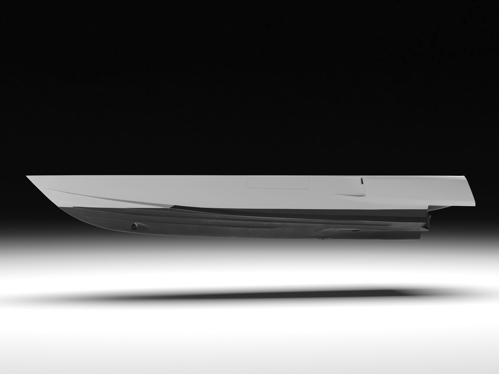 Yacht hull highpoly 3D model_3