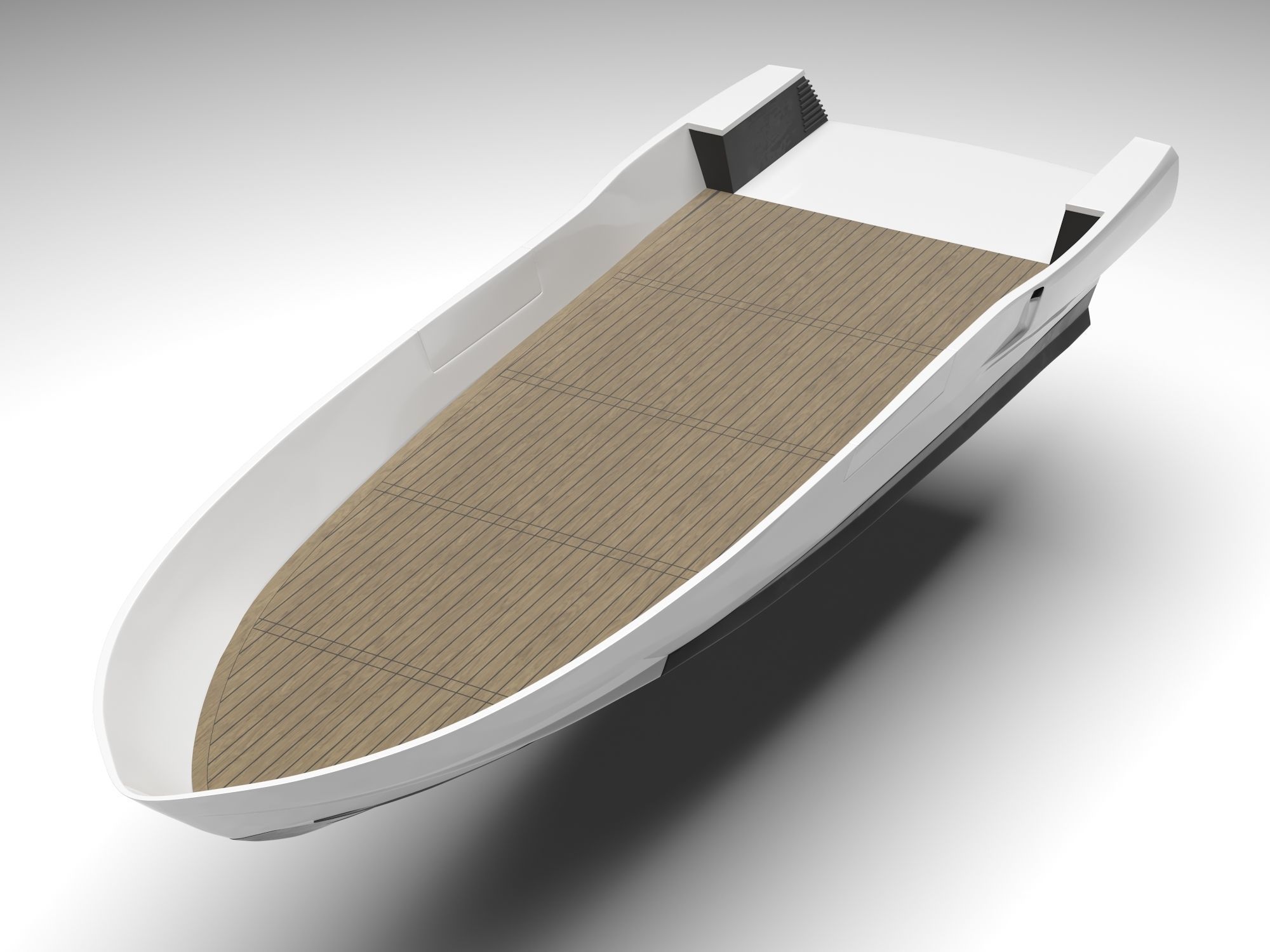 Yacht hull highpoly 3D model_1