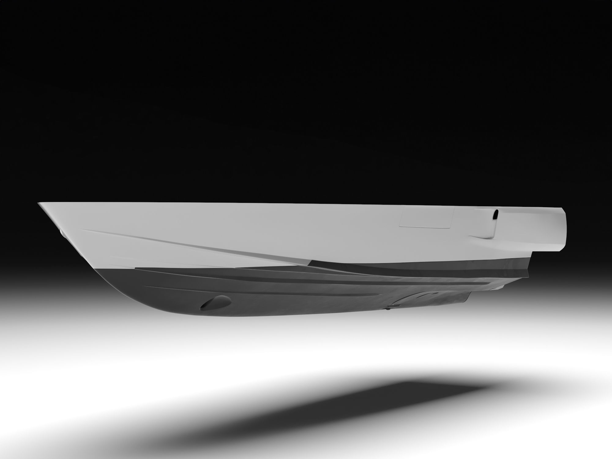 Yacht hull highpoly 3D model_2