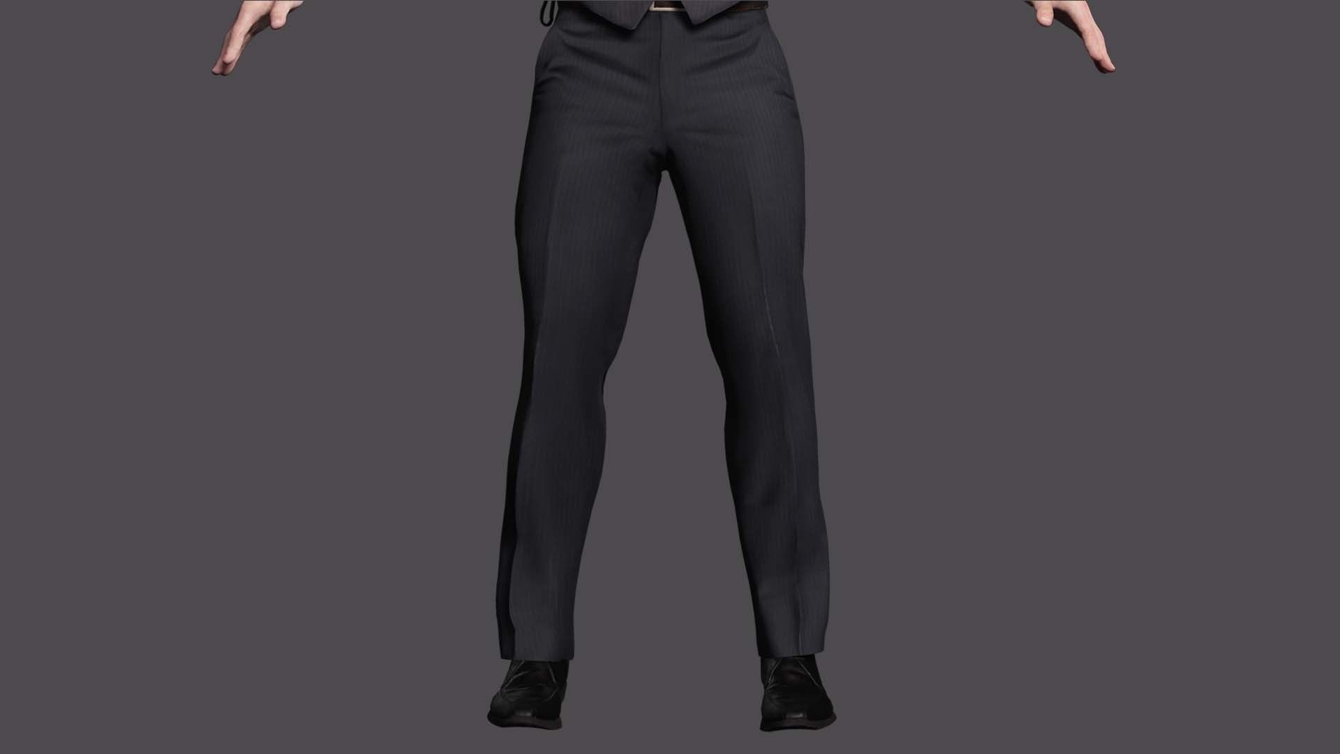 Dapper Defense - kivens Stylish Safeguard Low-poly 3D model_8