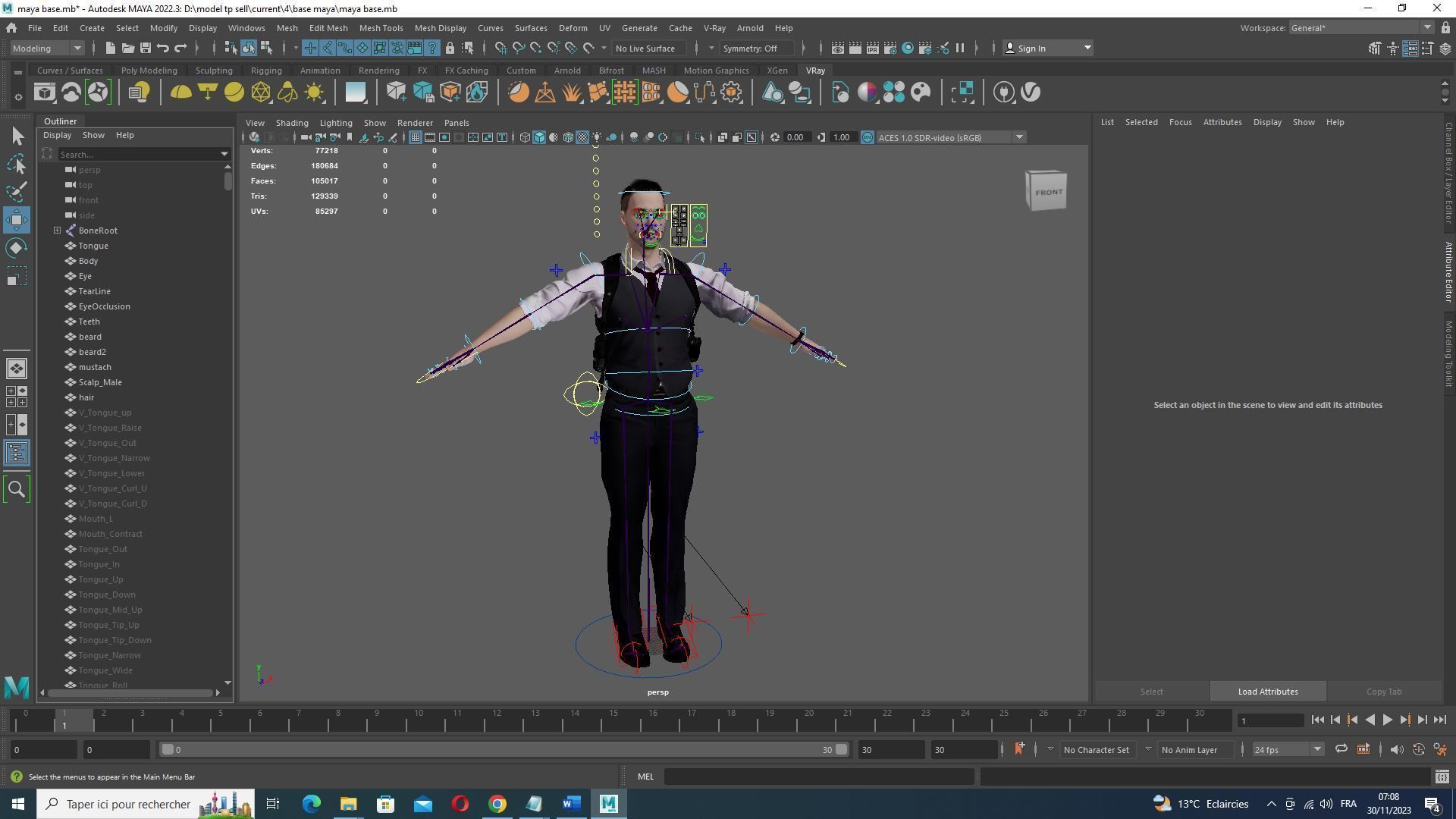 Dapper Defense - kivens Stylish Safeguard Low-poly 3D model_27