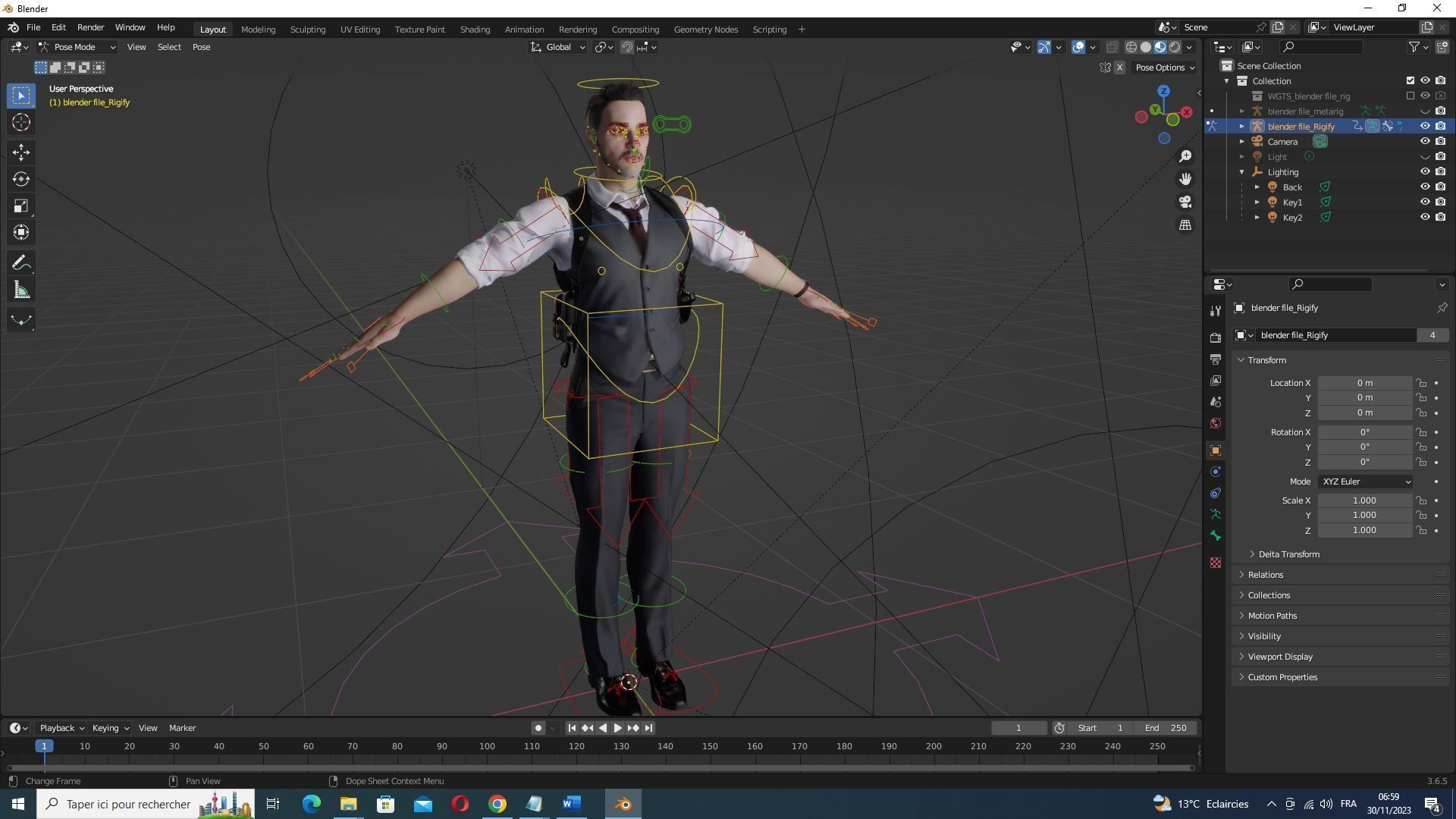Dapper Defense - kivens Stylish Safeguard Low-poly 3D model_21