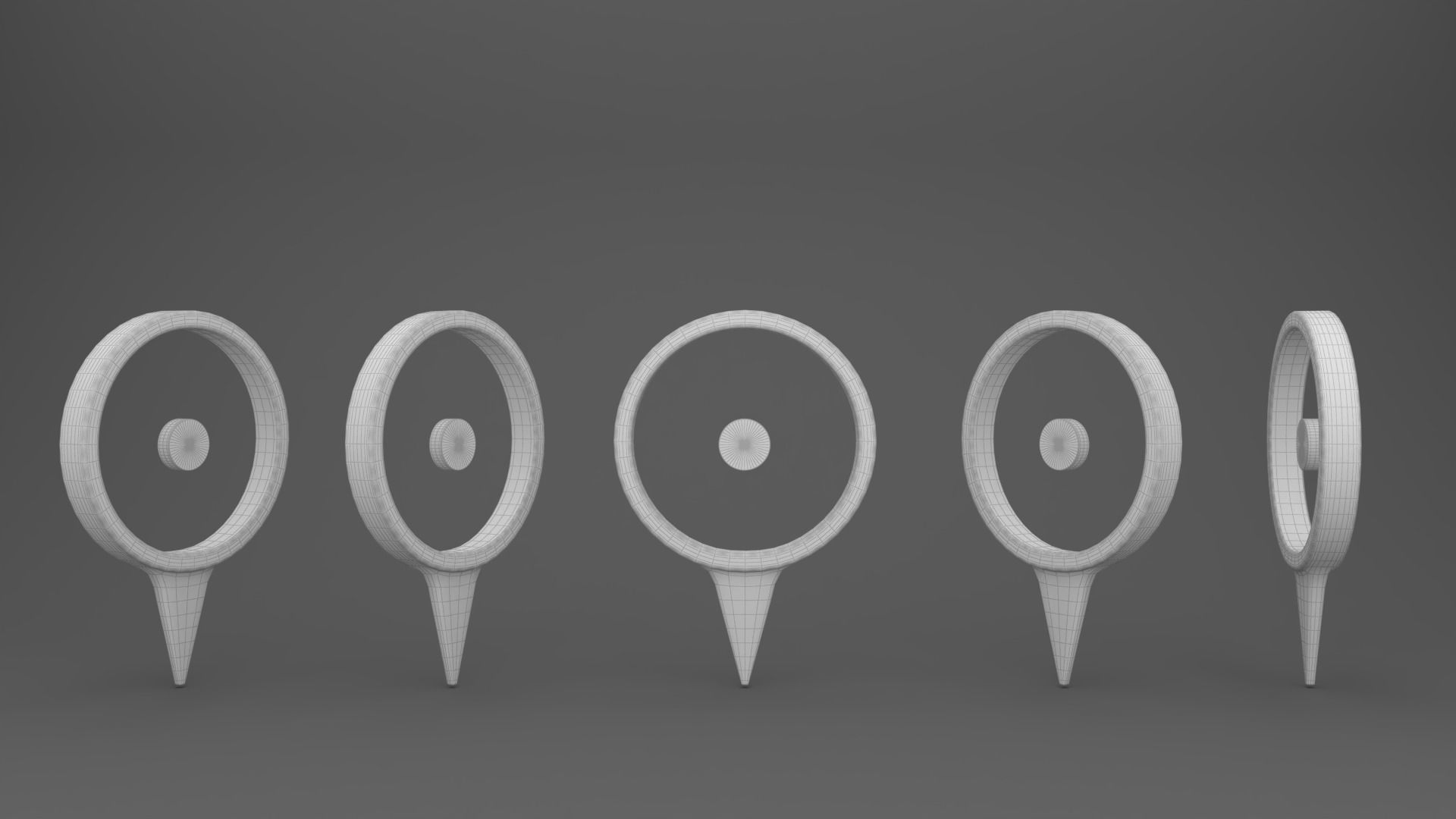 Map Pointer Basic v001 Low-poly 3D model_9