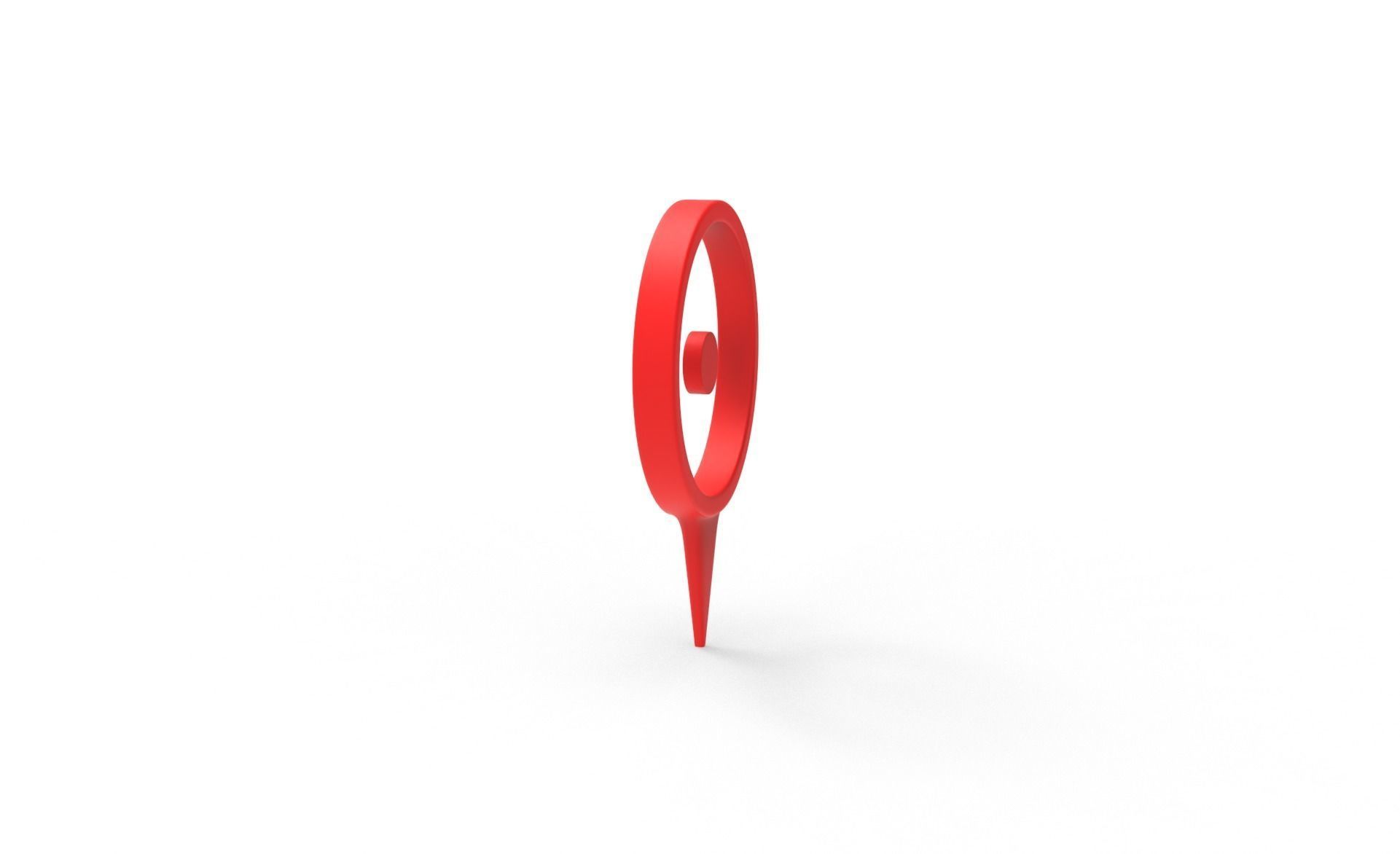 Map Pointer Basic v001 Low-poly 3D model_7