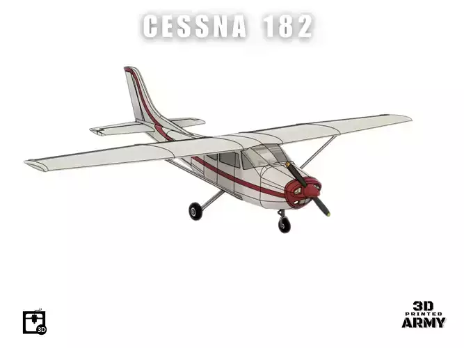 Cessna 182 Skylane - STL files for 3D printing 3D print model