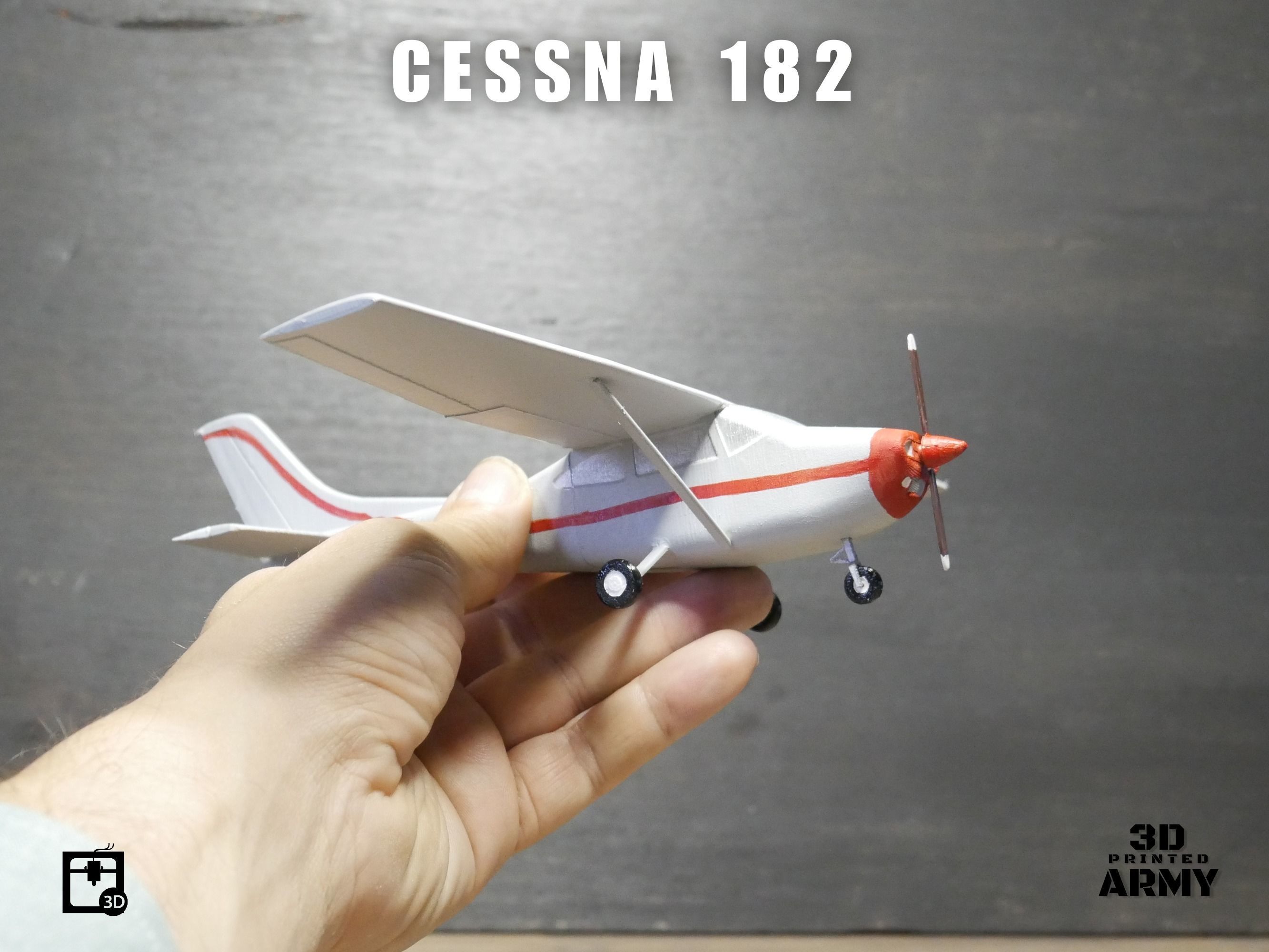 Cessna 182 Skylane - STL files for 3D printing 3D print model_14