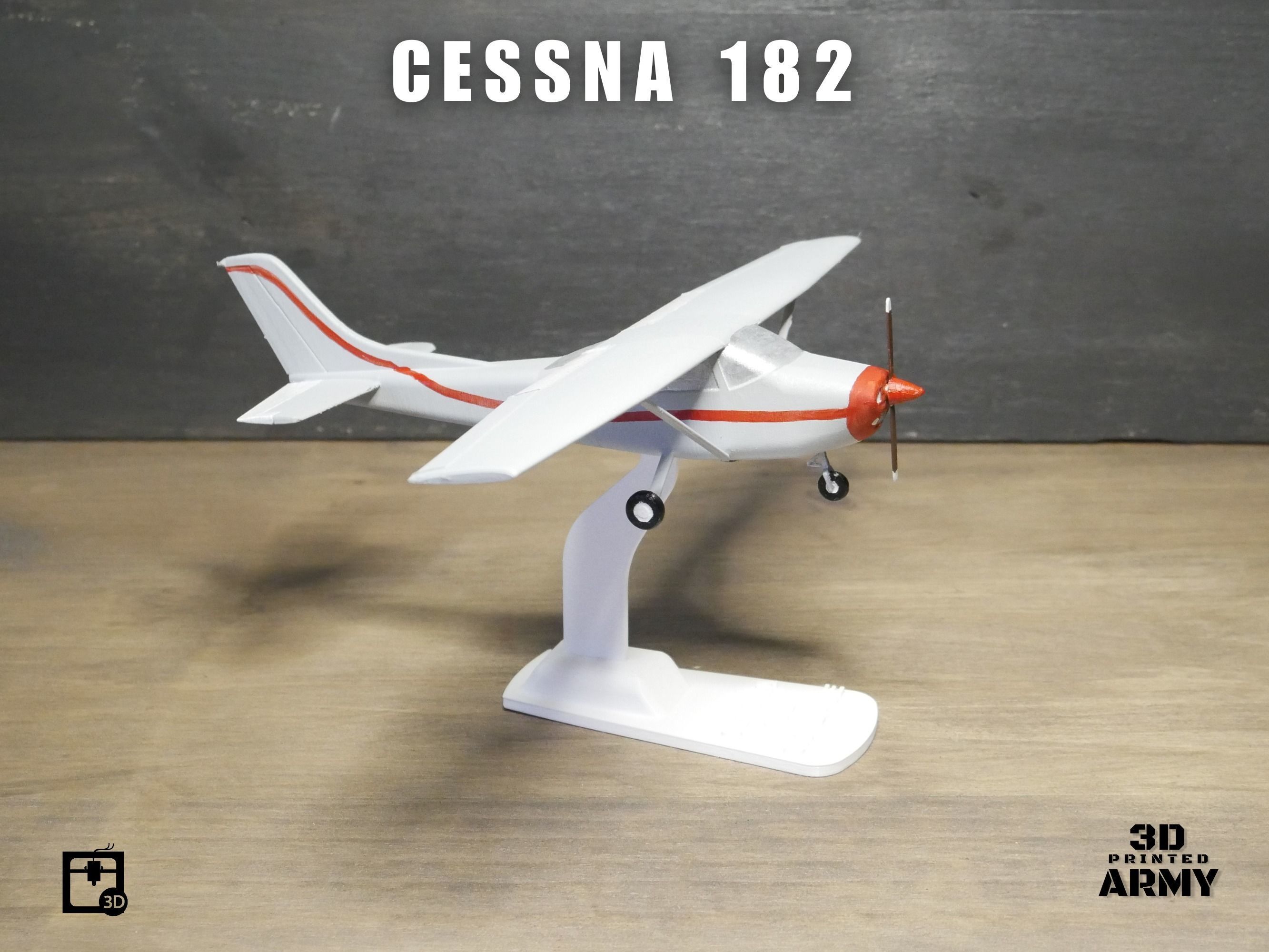 Cessna 182 Skylane - STL files for 3D printing 3D print model_10