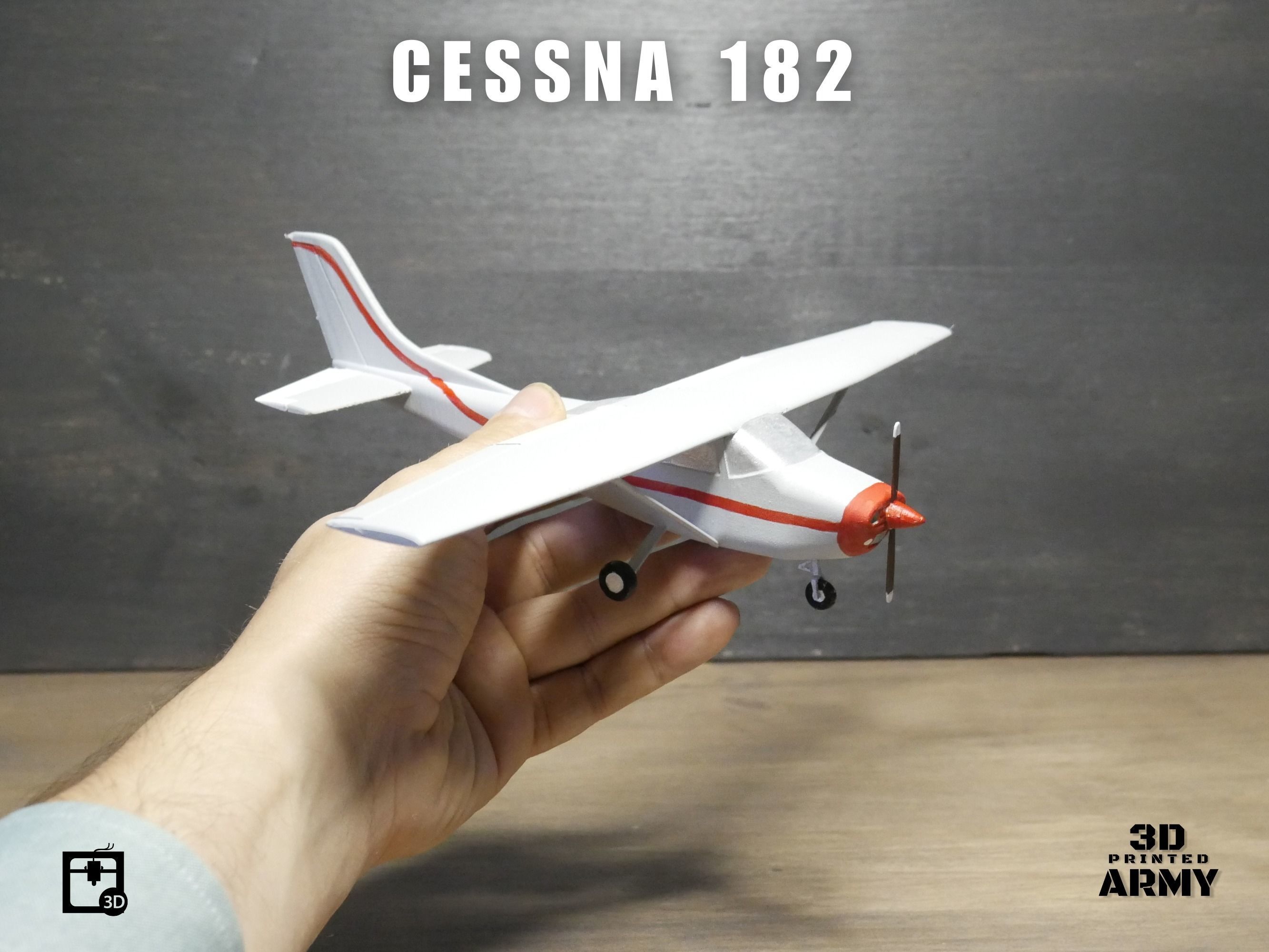 Cessna 182 Skylane - STL files for 3D printing 3D print model_7