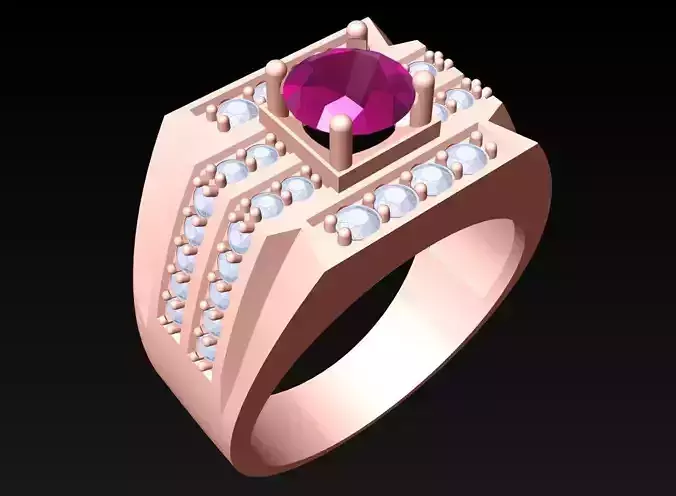 Diamond Ring - Mens Rings - N3238